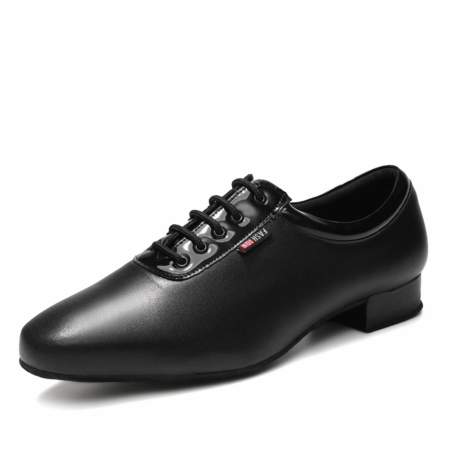Scarpe da Ballo Americano Uomo Nero Lacci Salsa Latina Tango