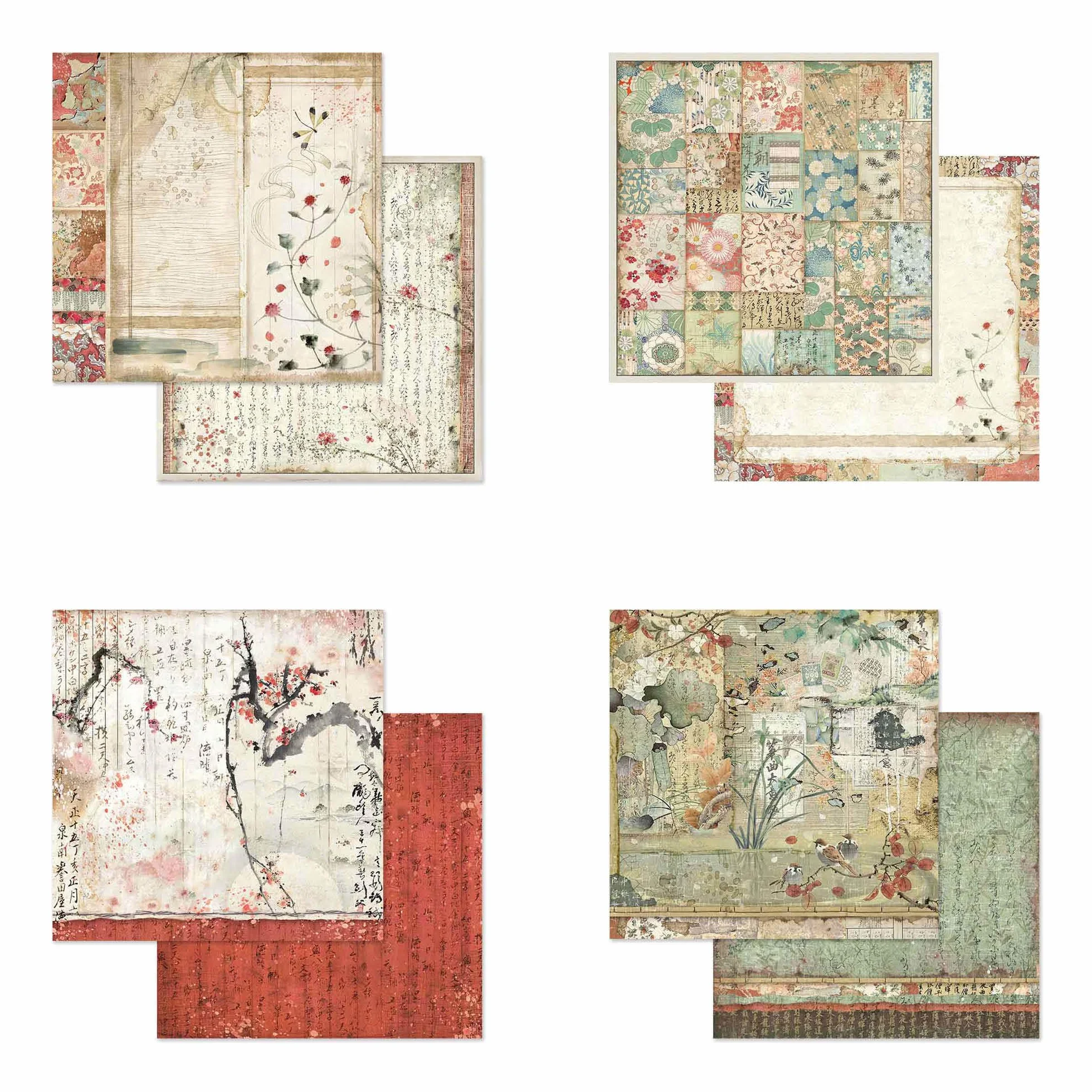 Stamperia Papierblock doppelseitig 20.3 x 20.3 cm Oriental Garden 10 Blätter
