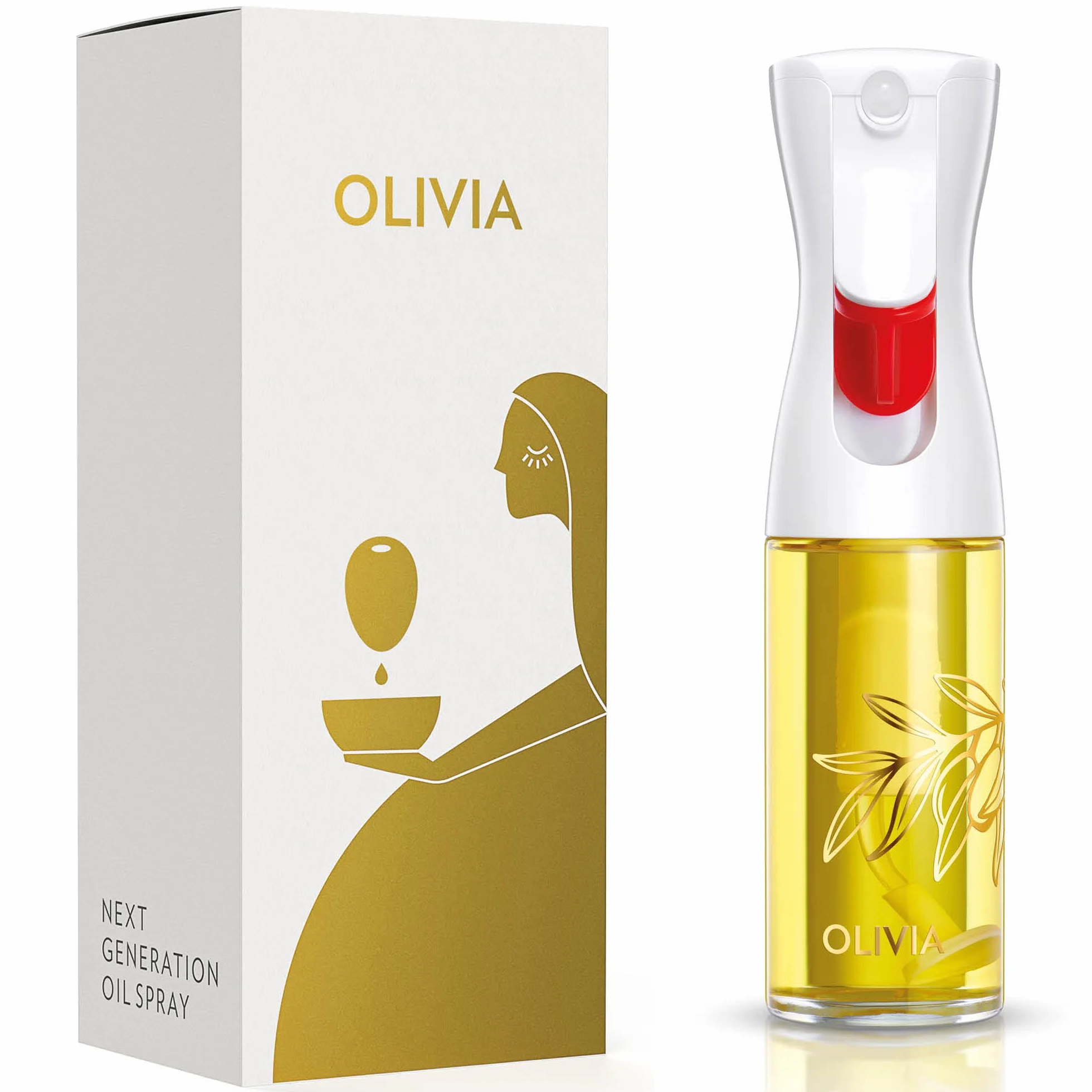 FLAIROSOL OLIVIA Spruzzatore di Olio in Vetro 130ml - Tecnologia a Spruzzo Continuo con Controllo Porzioni