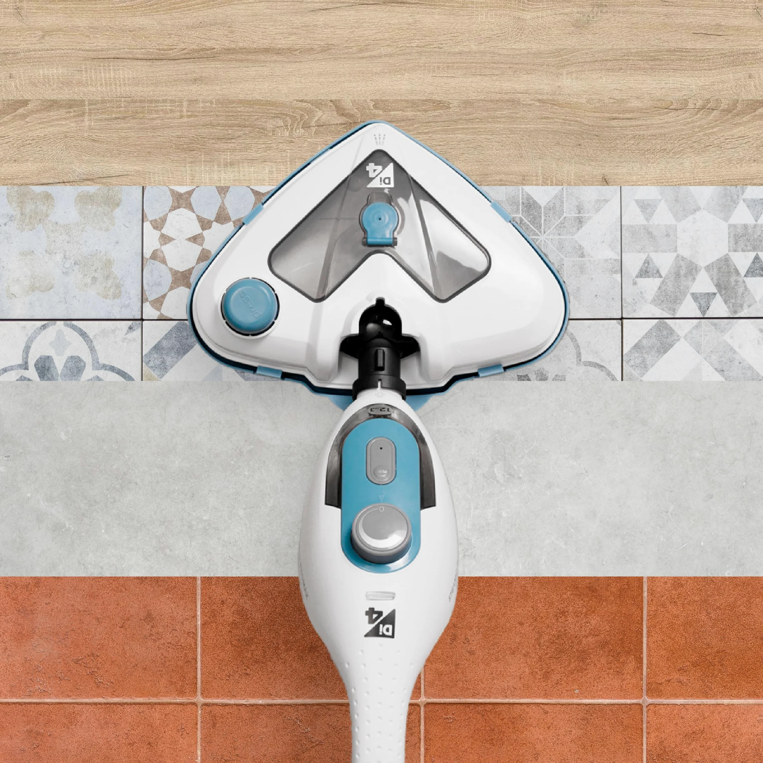 Di4 SteamClean Multi 12 ProMax, Lavapavimenti a Vapore Multifunzione 12 in 1, 1500W, Elimina 99,9% di Virus e Batteri, Scopa Vapore ECO, Steam Cleaner per tutta la casa, Pulitore Vetri, Pulisci Divano