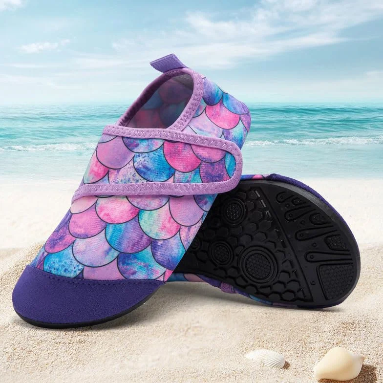 TETSUO Scarpe da acqua per bambini, calzini da acqua atletici per nuoto surf spiaggia