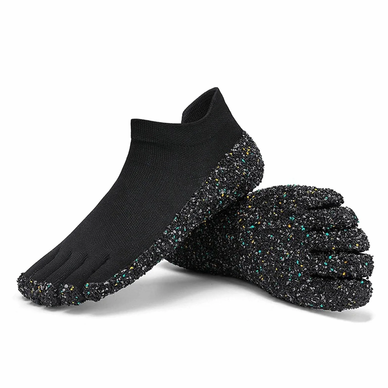 Scarpe con Punta Divisa a Cinque Dita da Corsa Yoga Fitness Nuovo Sneakers Spiaggia Black 41