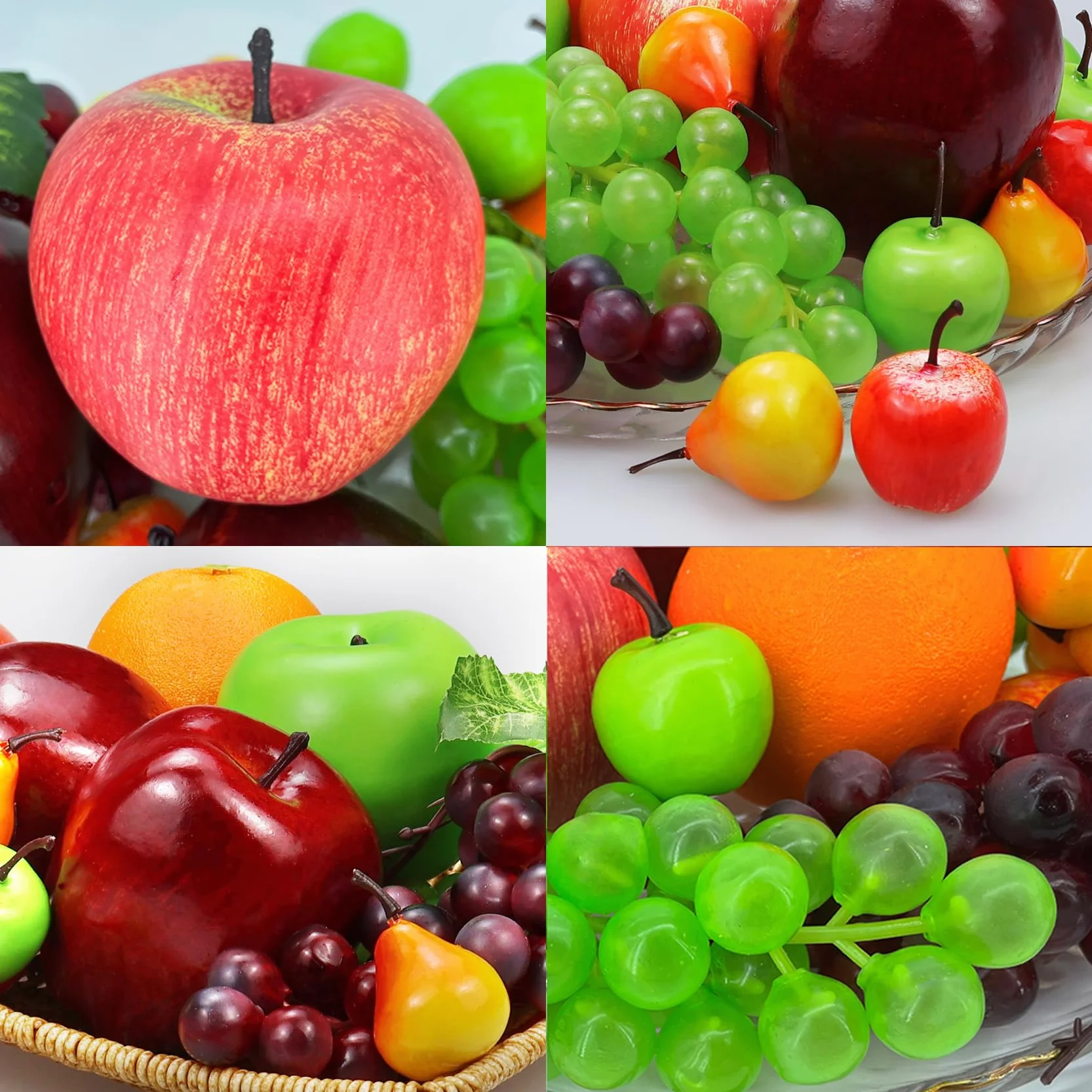 Frutti Finti 22 Pezzi Frutta Artificiale Decorazione Set Assortito