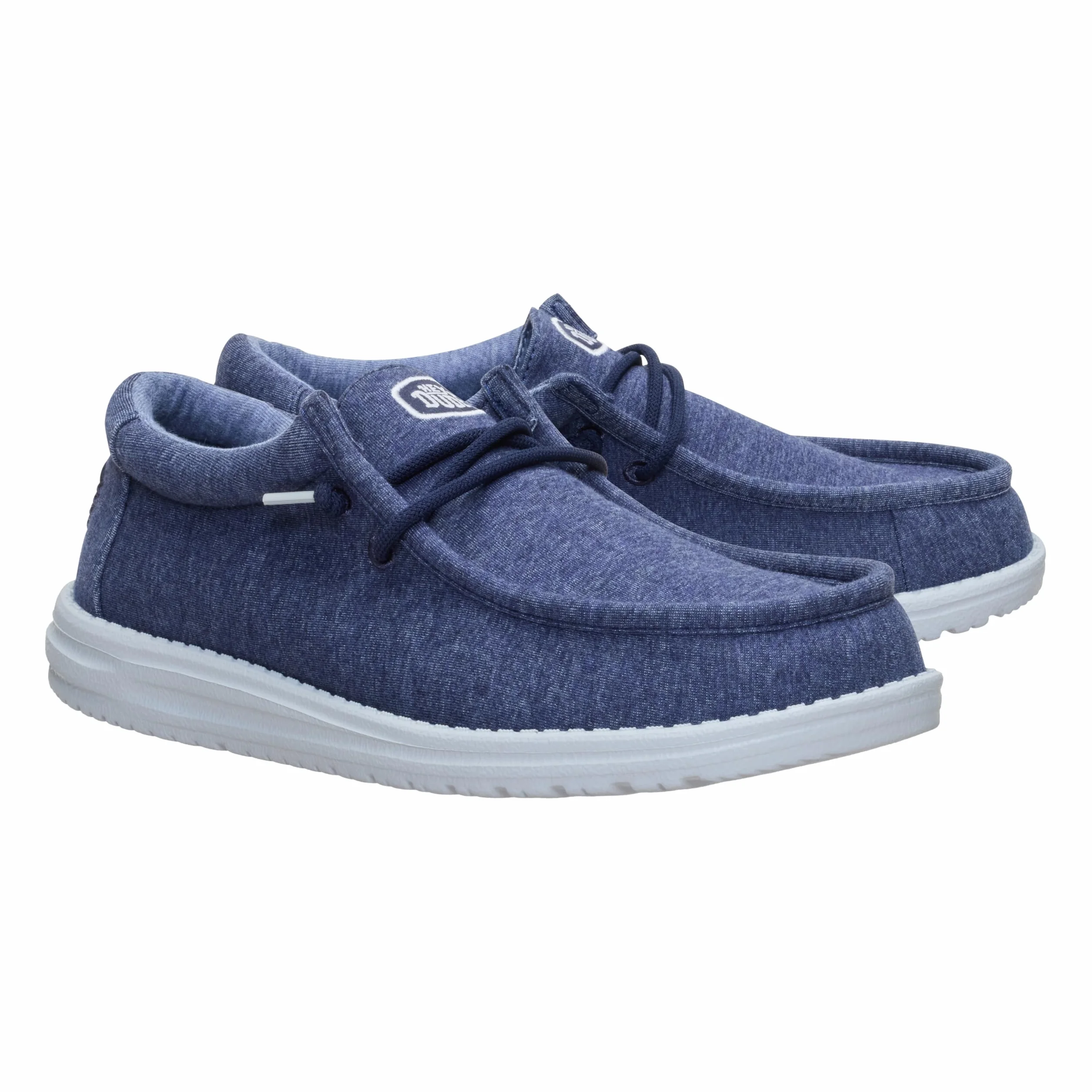 HEYDUDE Wally Scarpe da uomo in jersey elasticizzato mocassini da viaggio leggeri con lacci elastici
