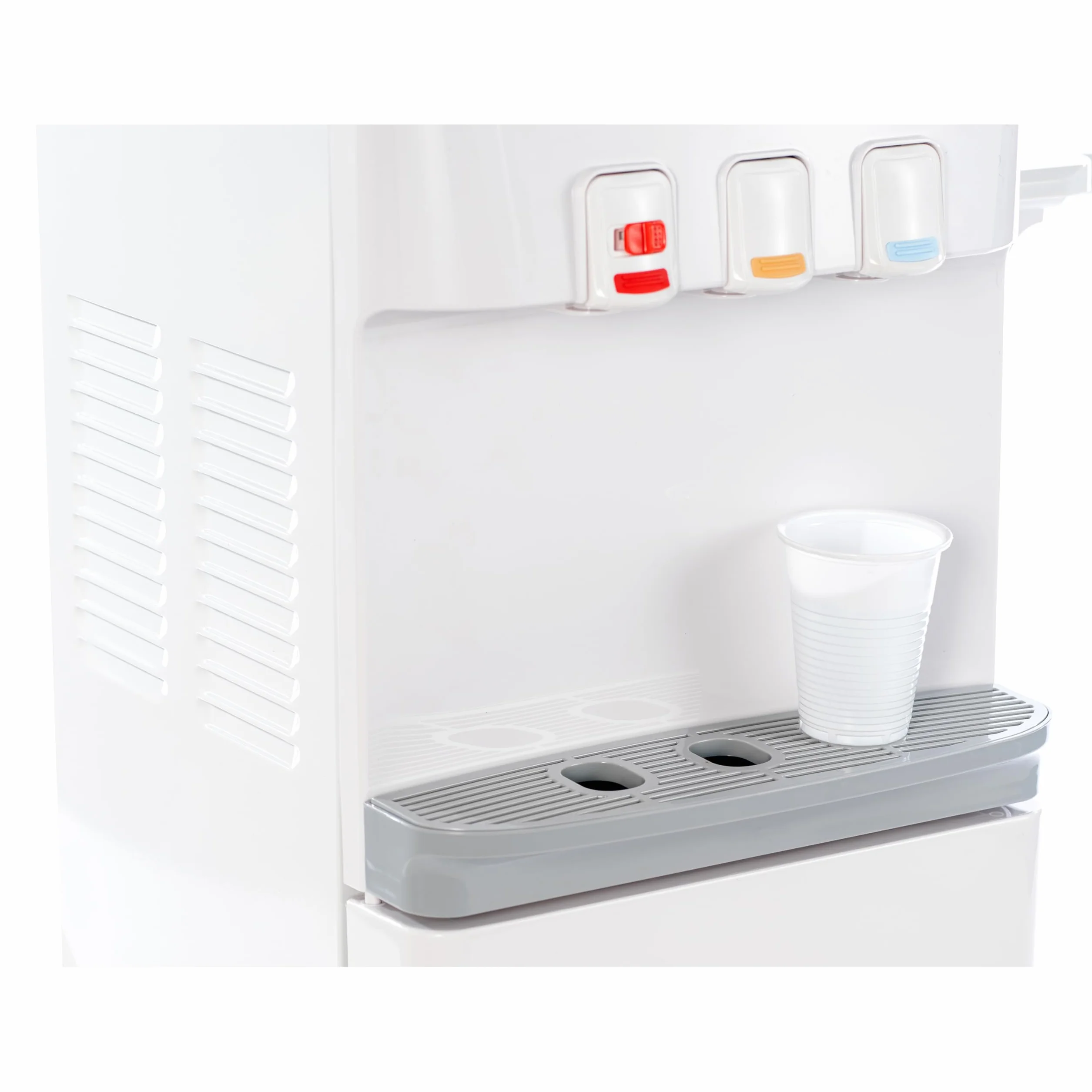 GOVITA Water Dispenser Boccioni Refrigerante Colonnina da Terra Bianco