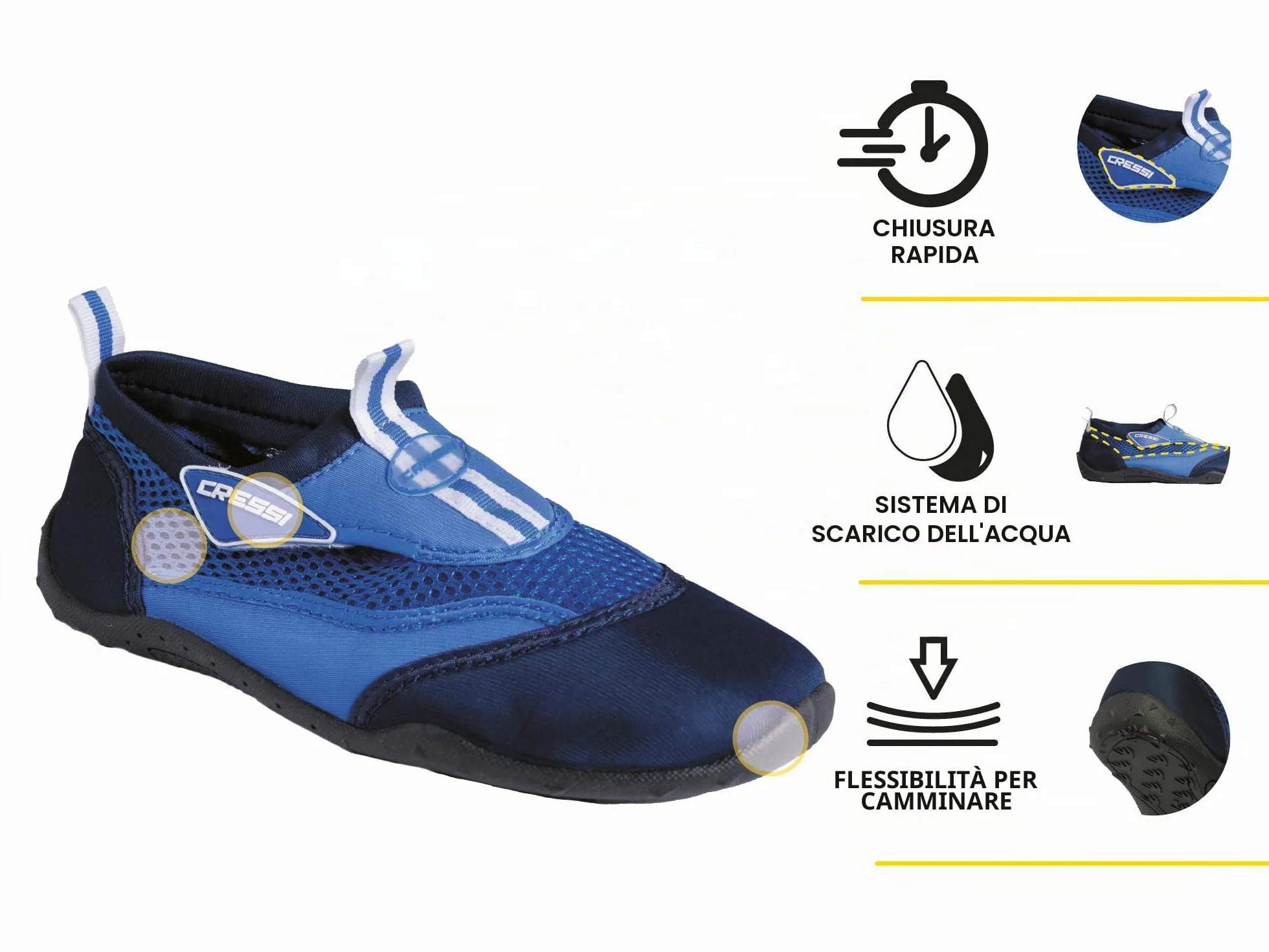 CRESSI Reef Shoes do Sportów Wodnych i Chodzenia po Plaży