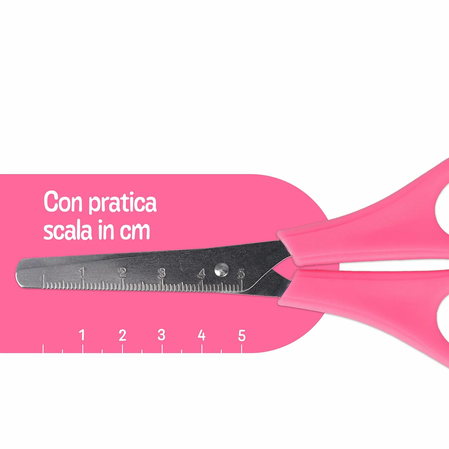 Westcott Forbici per bambini rosa 13 cm (5") punta arrotondata destrimani