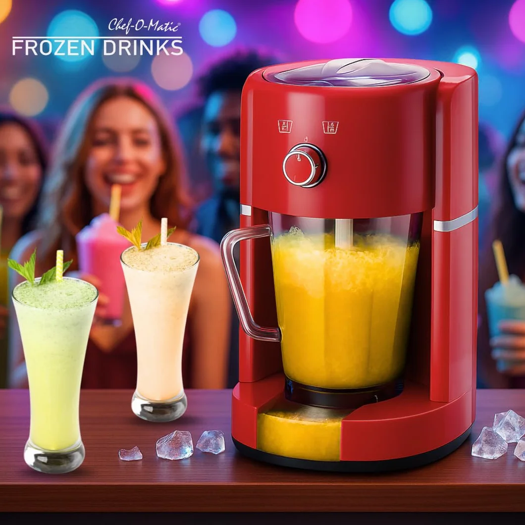 Tritaghiaccio Elettrico Frozen Drinks Lama Acciaio Inox Capacità 1.1L 30W