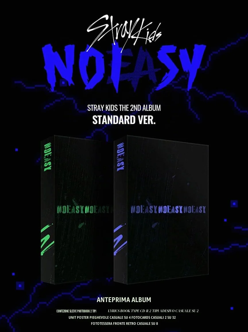 DREAMUS Stray Kids – Noeasy [Standard Ver] 2° Album (Tipo B) CD-R + Fotolibro + Poster + Biglietto double face + libretto di testi + adesivo + 4 foto aggiuntive