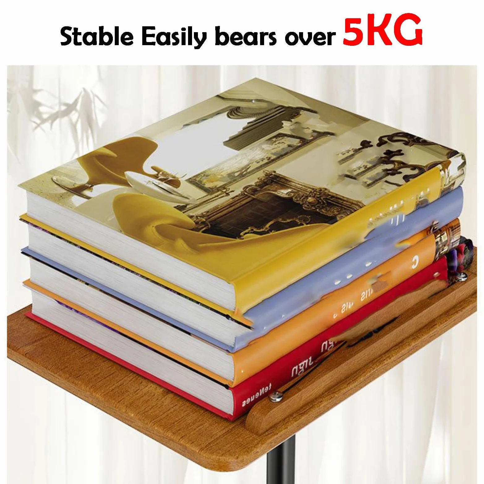 Generico Leggio da Pavimento Regolabile con Vassoio, Supporto per spartiti con Portata di 5 kg, Ideale per Ufficio e Sala conferenze, Design ergonomico, Soluzione Versatile per la Lettura e l'esposiz