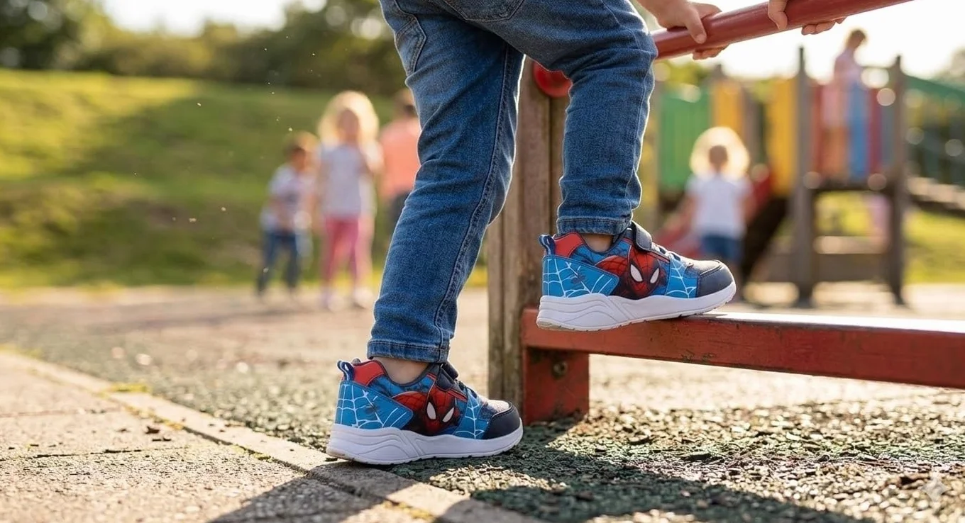 Marvel Ragazzi Spiderman Scarpe da ginnastica rosse taglia 6-12,5