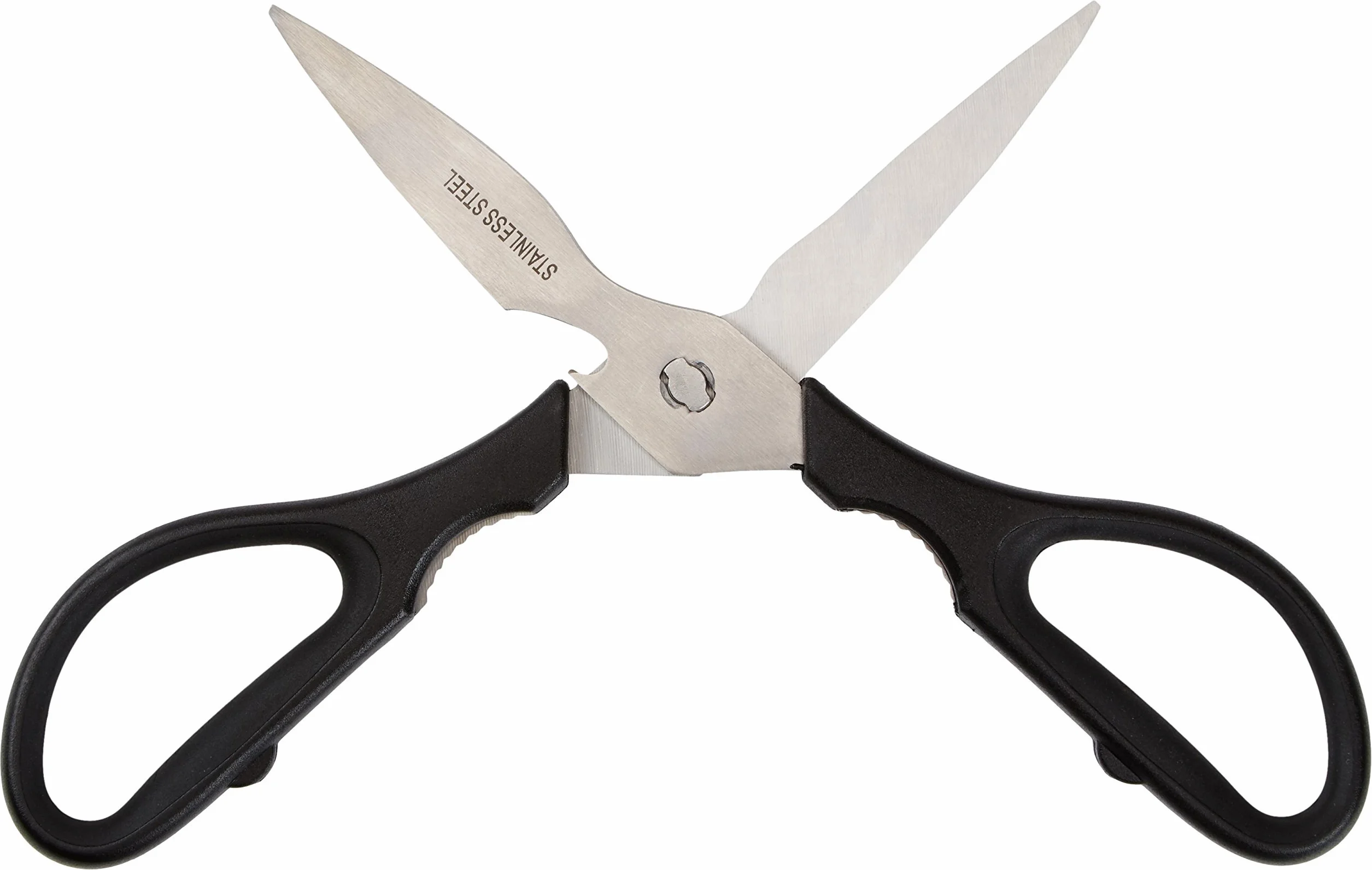Amazon Basics Forbici multifunzione da cucina, 8 inch, modello Premium, Nero