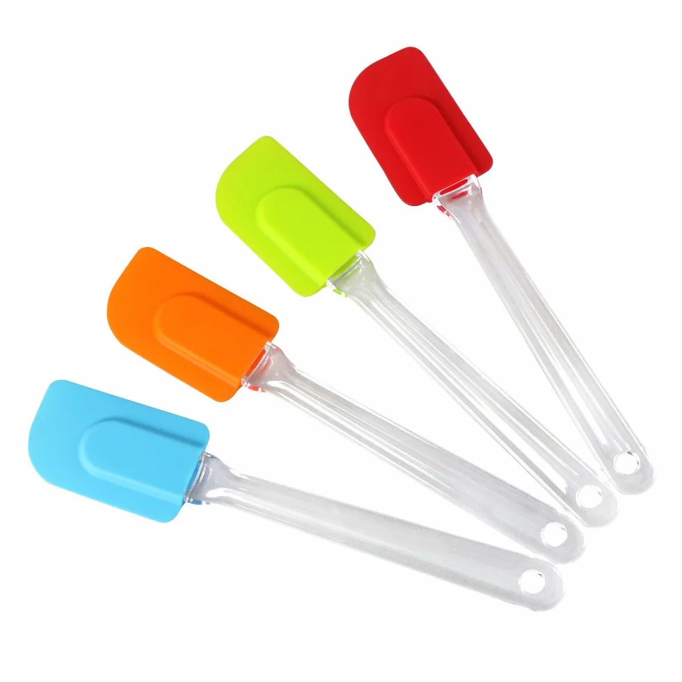 Vicloon Set Spatola da Cucina Utensili Antiaderenti in Silicone Resistente al Calore (4 Colori)