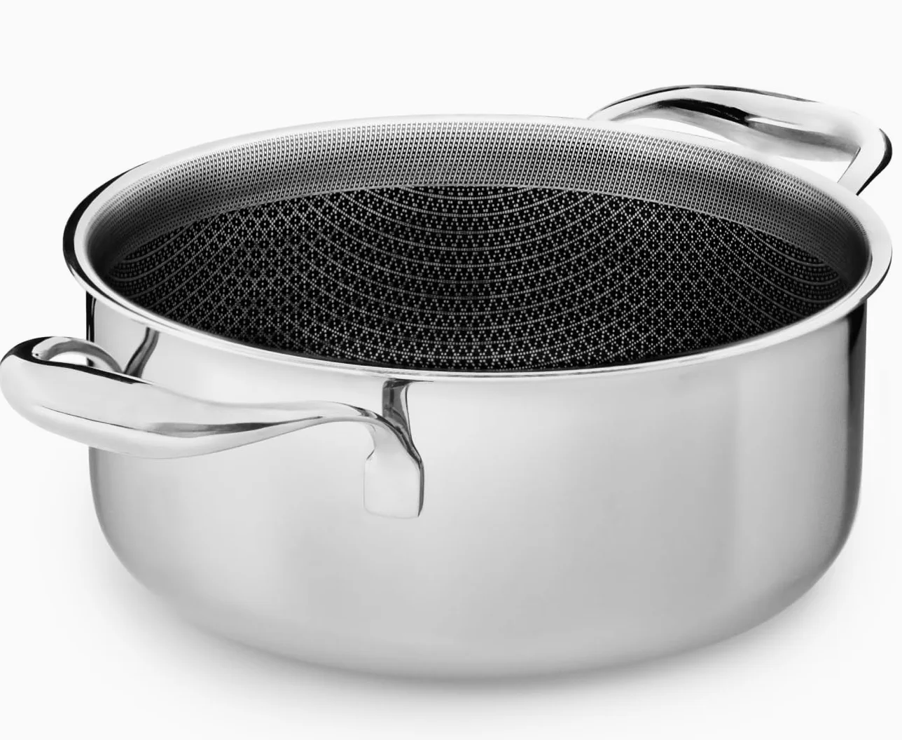 Onyx Cookware Casseruola 20 cm, 2,8 l | Rivestita a induzione | Per tutti i tipi di piano cottura | Superficie antiaderente antigraffio | Acciaio inox/alluminio a 3 strati | Senza PFAS