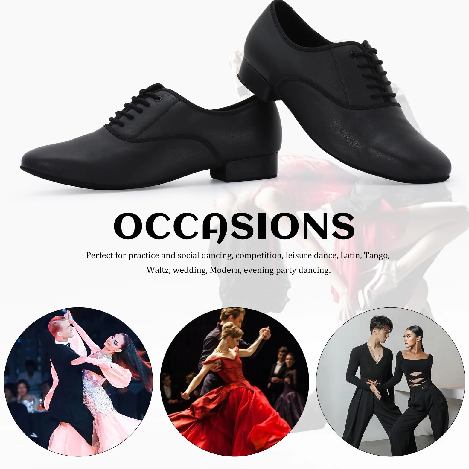Scarpe da Ballo Latino Uomo Professionali per Salsa Tango Jazz
