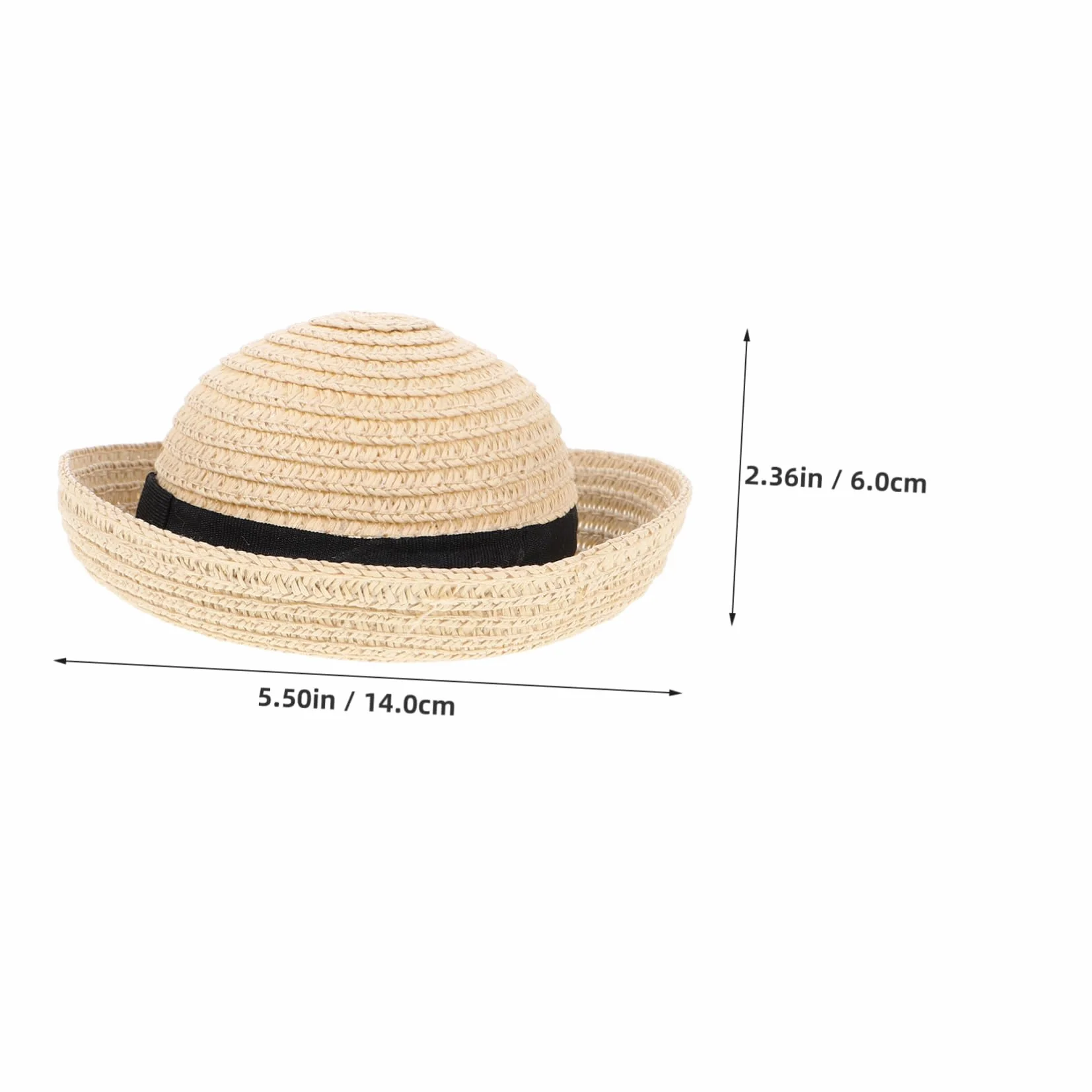 HEMOTON 1Pezzi Cappello per Mini Accessori Chic per Costumi Decorazione per Giardino delle Fate e Casa delle Fatti Mano