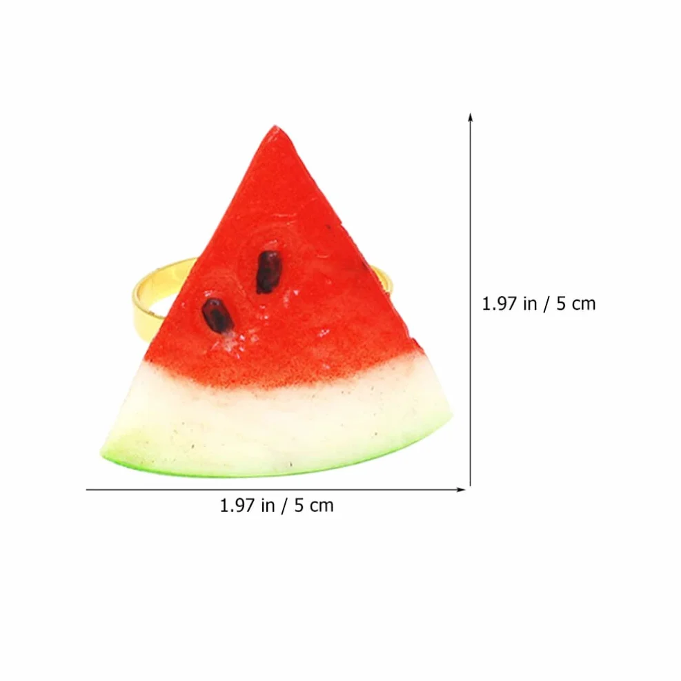 HEMOTON 6 Pezzi Fibbia Del Tovagliolo Di Frutta Portatovaglioli Di Porta Tovaglioli Portatovagliolo Tropicale Portatovaglioli Da Matrimonio Centro Tavola Ciliegia Estate Banchetto Lega