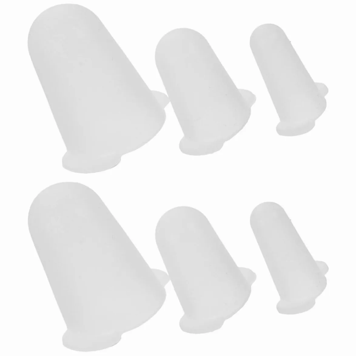 TOYANDONA 6 Pezzi Coperture Protettive in Silicone per Punte da Torta, Flessibili e Resistenti, Adatte alla Maggior Parte delle Punte per Decorare Torte in Bianco