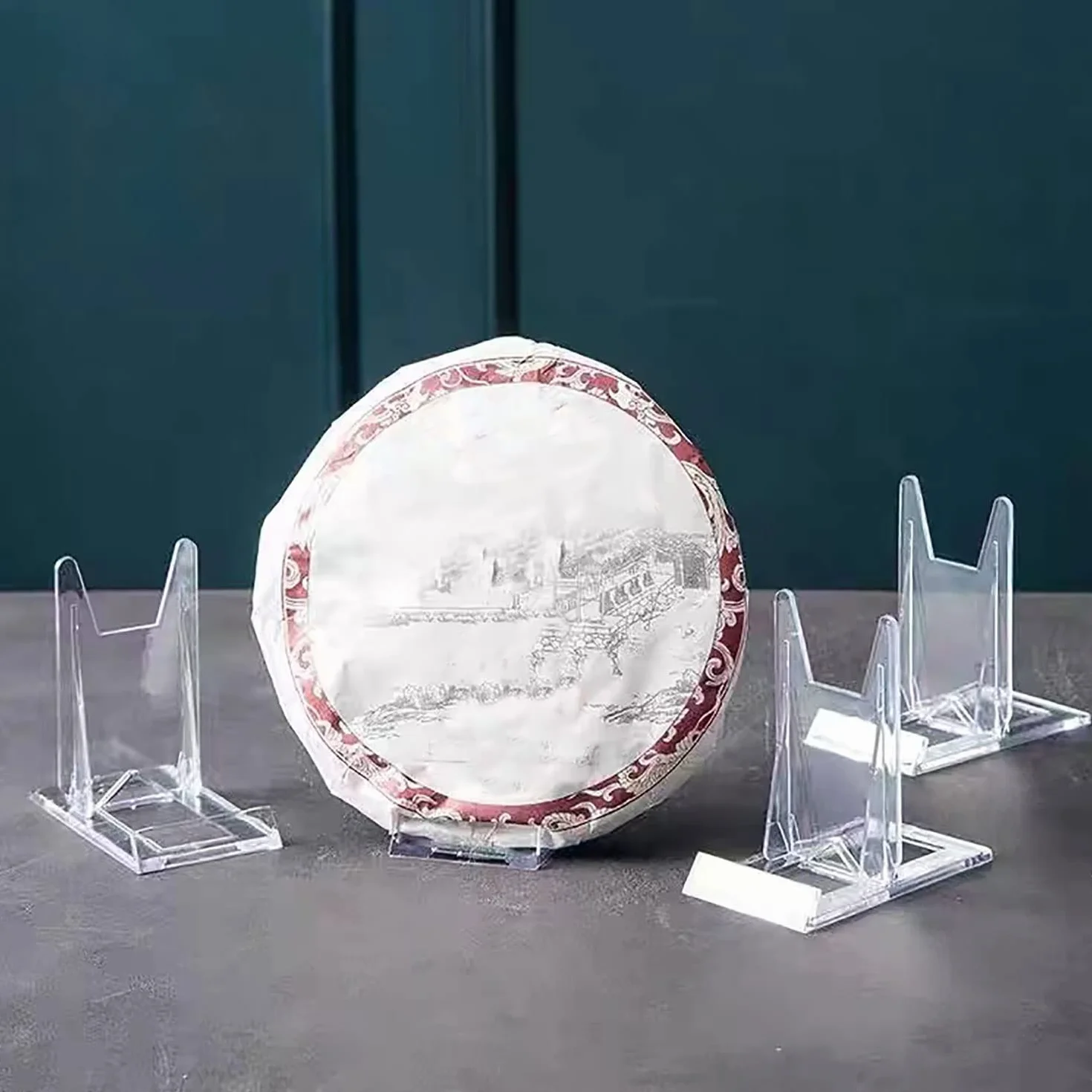 12 Pezzi Porta Piatti da Esposizione Supporto per Espositore Trasparente Regolabile Cavalletti di Plastica Trasparente Portapiatti In Acrilico per Display Piatti Piani, Foto, Segnaposti