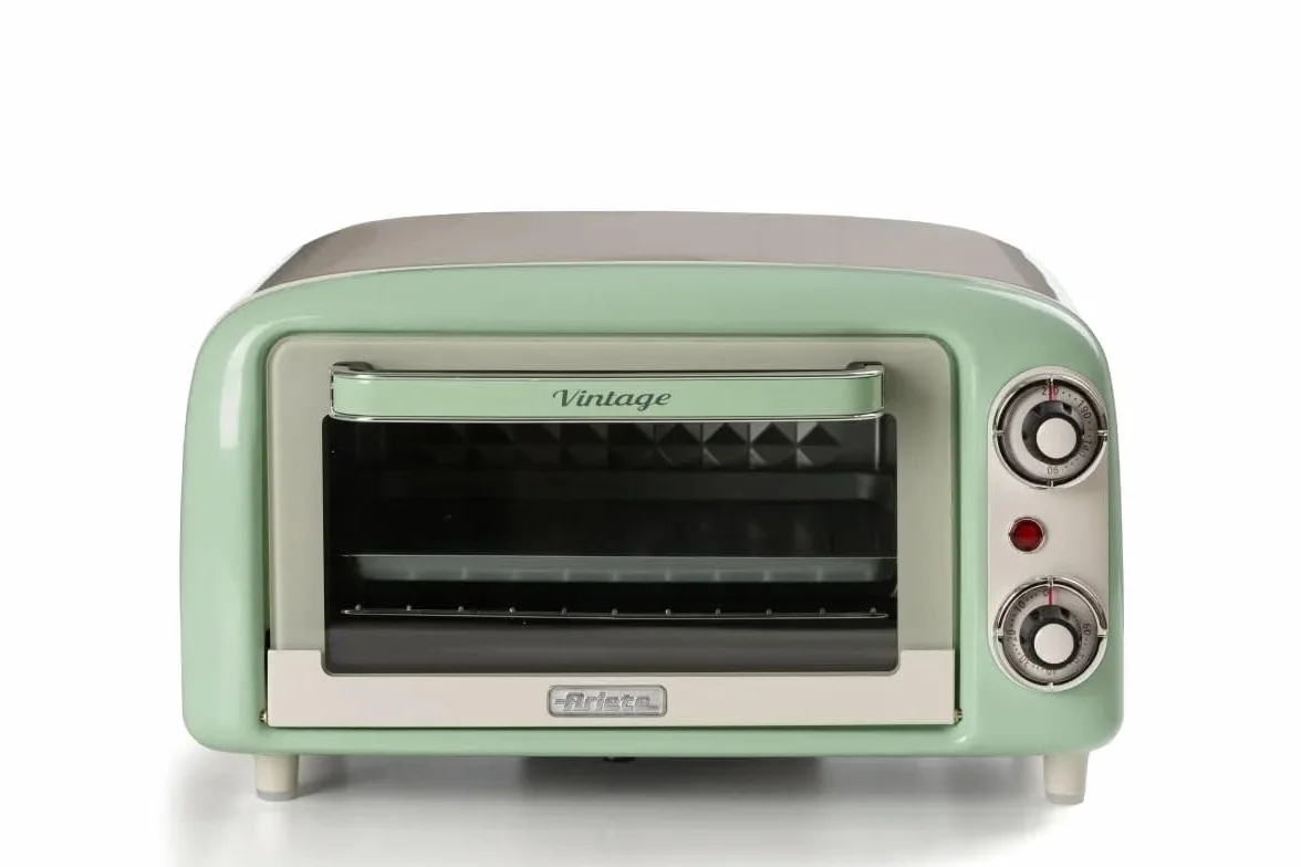 Ariete 3919 Forno Elettrico Vintage 800W 10L Doppio Vetro Zielony