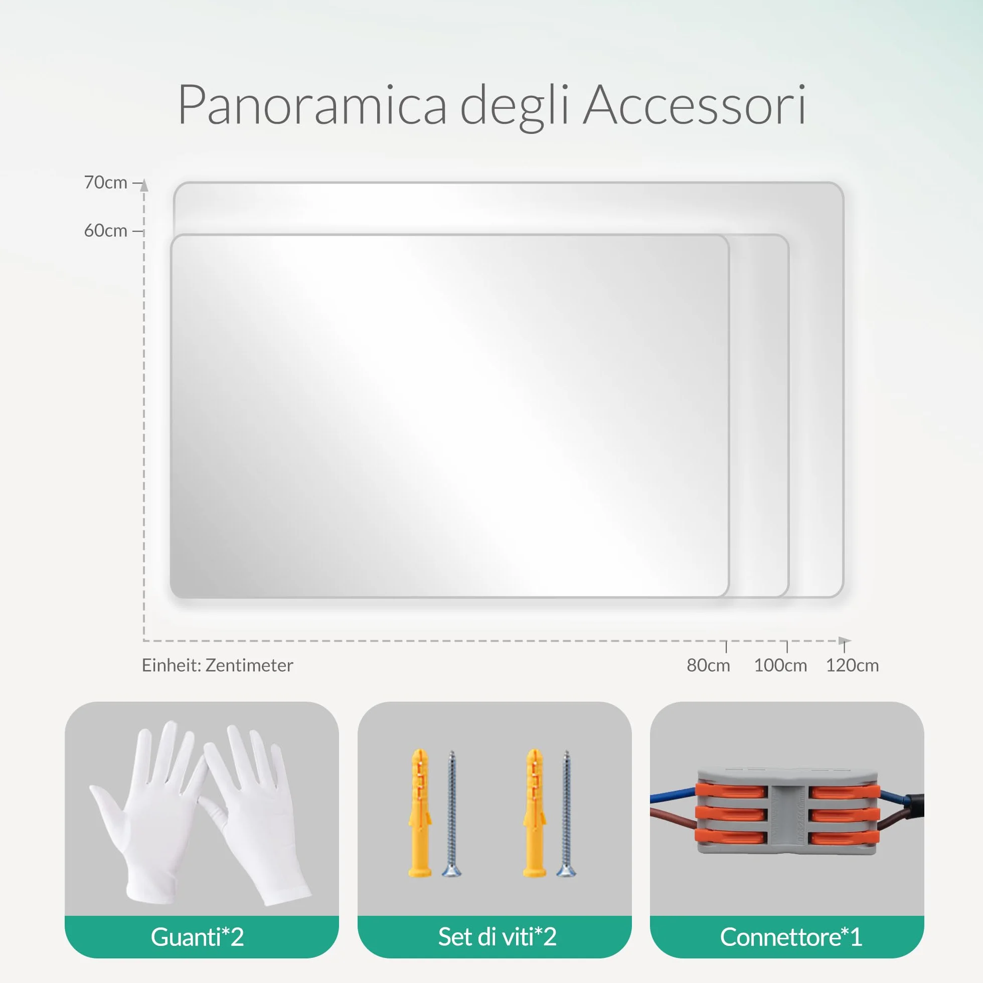 Specchio Bagno con Luce LED Antiappannamento 3 Temperature Colore 3000K-6500K Dimmerabile 10%-100% Lente Touch con Memoria HD Specchio bagno LED IP44 IP65 Impermeabile 80x60cm