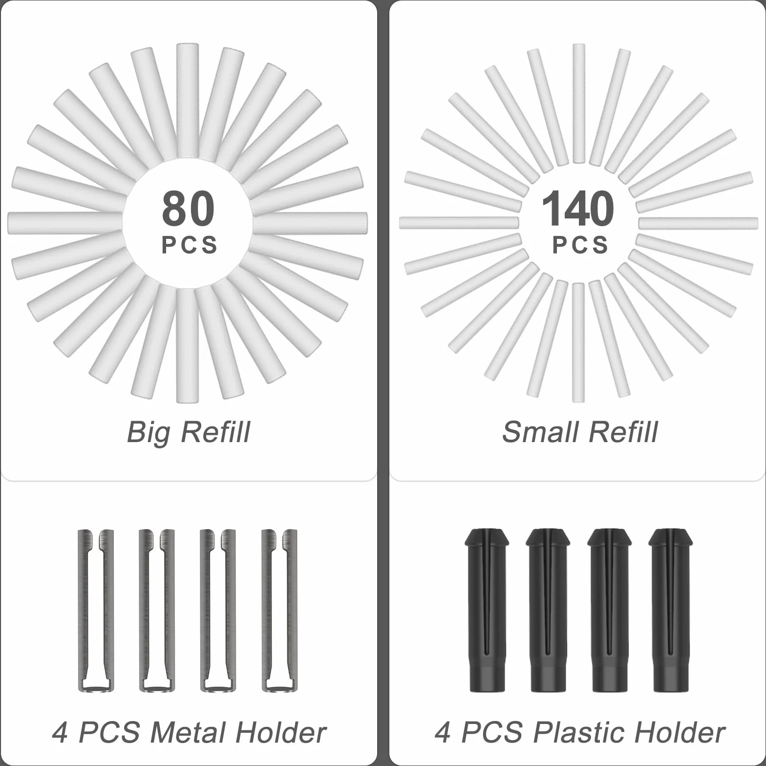 Gomma Elettrica Cuteefun, 220 Ricariche, 2 Dimensioni, Batteria, Precisione per Disegno, Nero