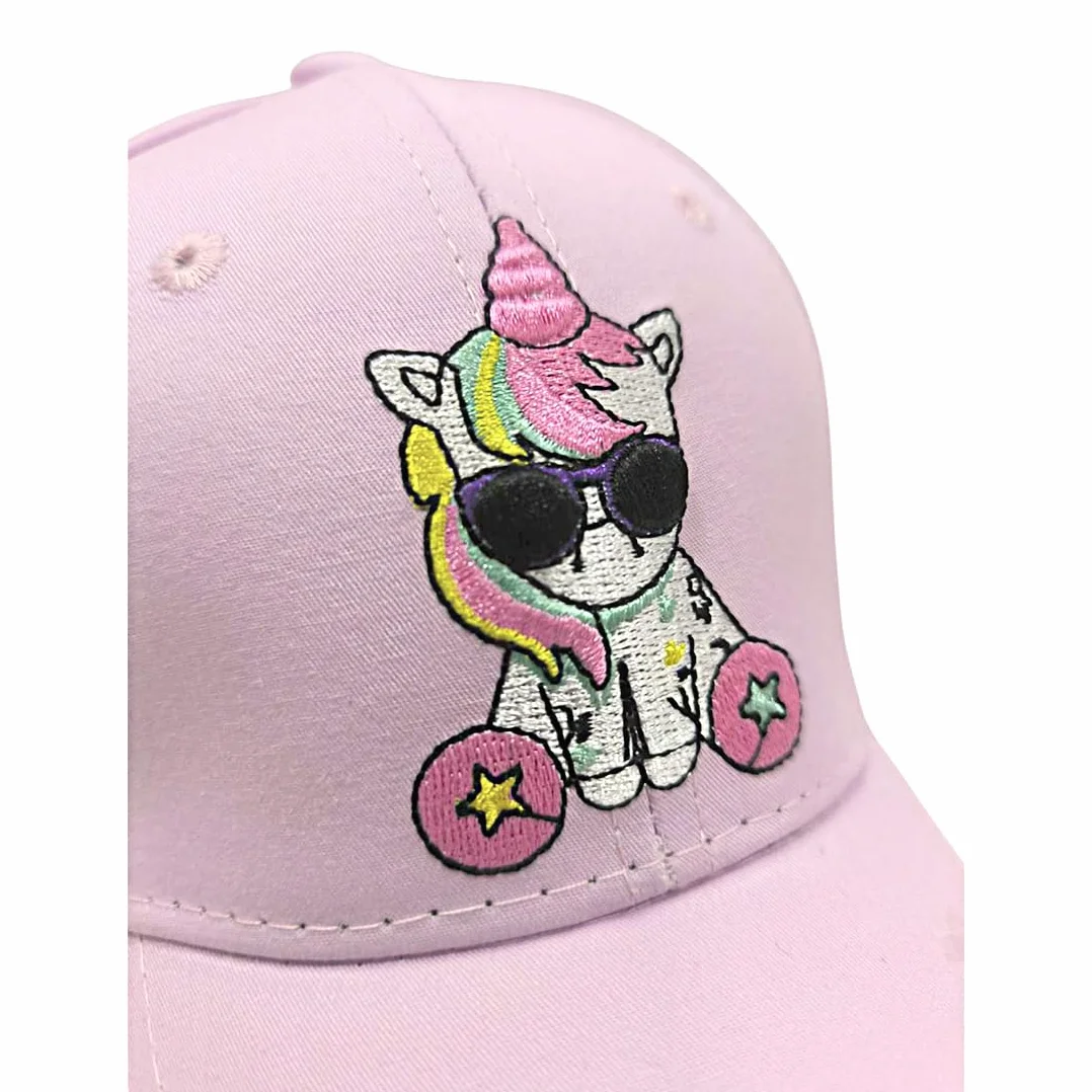 Cappello unicorno con visiera e cinturino di regolazione, cappello da sole, vacanze, esterno, per bambini e ragazze, regalo unicorno