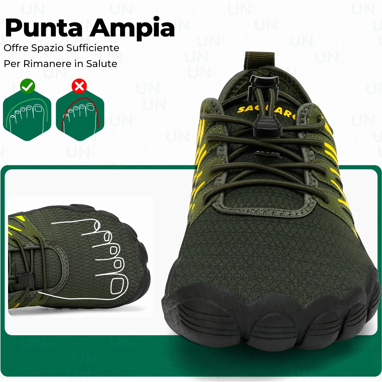 SAGUARO Scarpe Barefoot Uomo da Scoglio Leggere Traspiranti Asciugatura Rapida 39-48