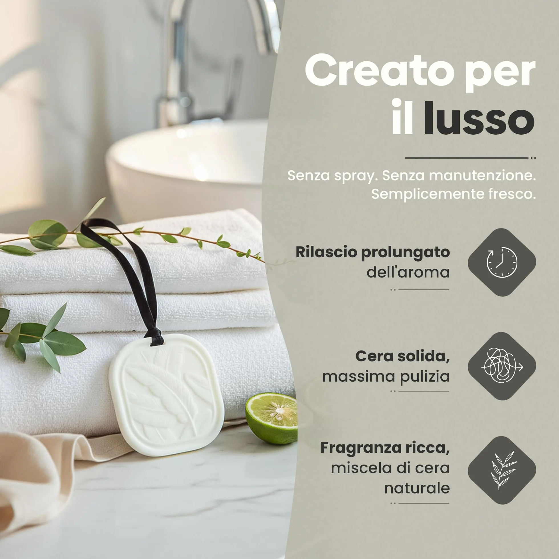 Bustina di cera profumata solida – Deodorante per guardaroba bergamotto e cashmere | Deodorante a lunga durata per armadio, cassetto e casa | Cera di colza naturale - 34g
