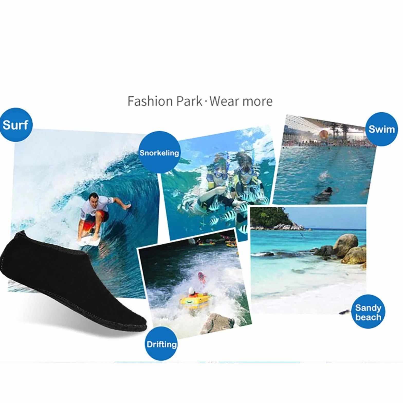Water Shoes Unisex Traspiranti Antiscivolo Scarpette da Scoglio Uomo Donna Immersioni Elastico