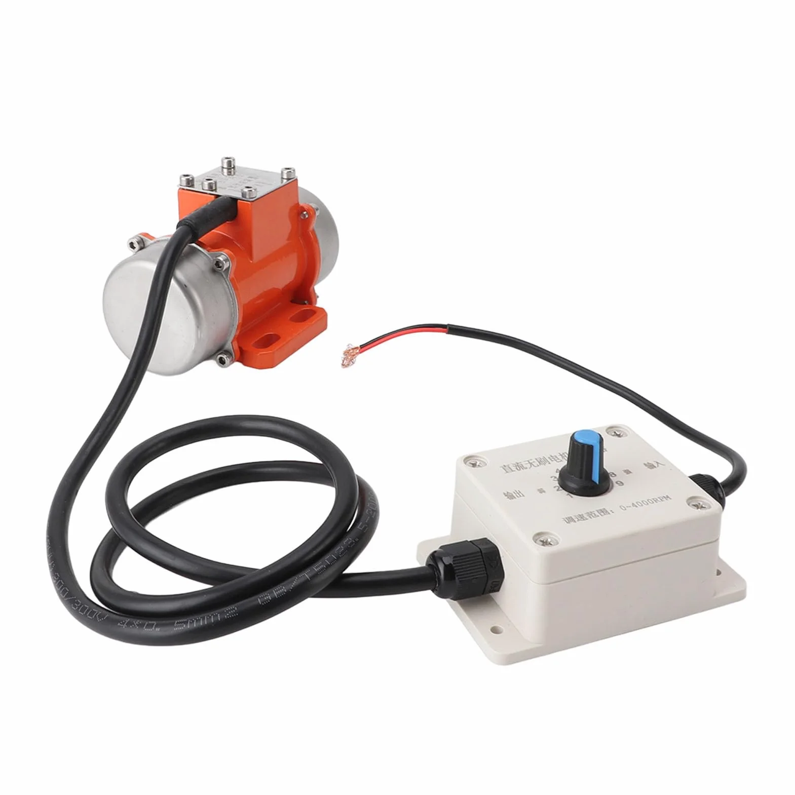 Motore di Vibrazione DC, Pratico Motore di Vibrazione per Calcestruzzo a Basso Rumore 12V Lega di Alluminio 4000 Giri/min Vibratore per Calcestruzzo DC Senza Spazzole a velocità