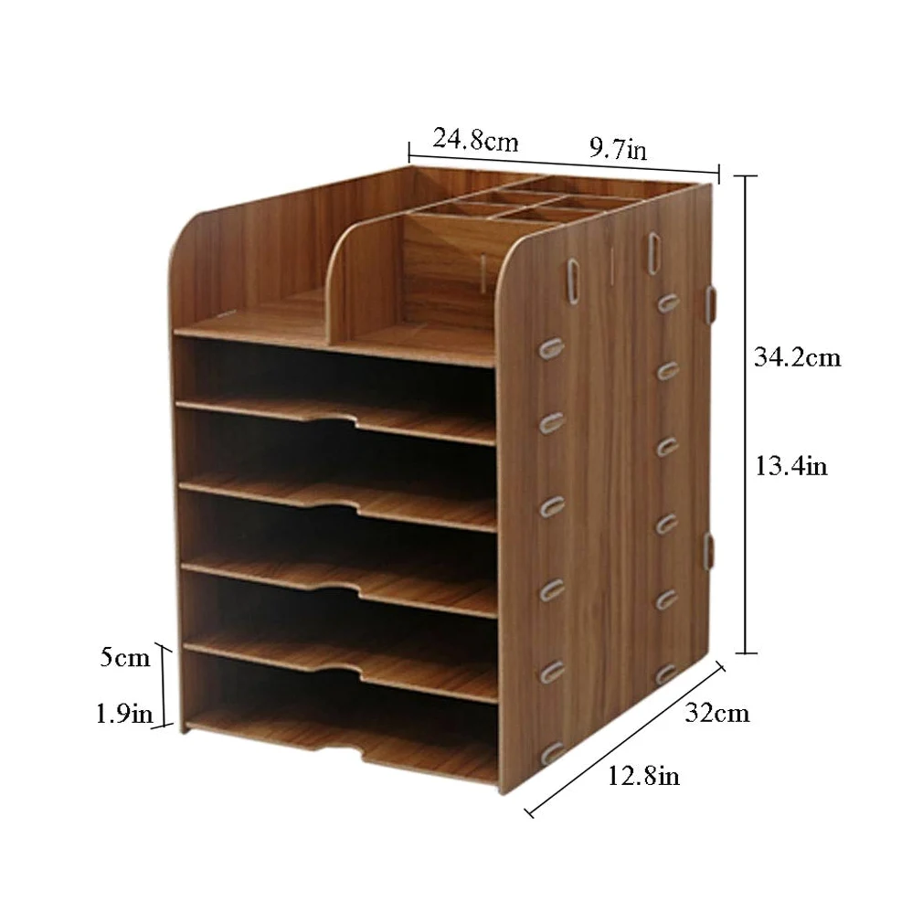 Portadocumenti da Scrivania Cartella in legno multistrato Cartella di archiviazione Forniture per ufficio per ufficio Cancelleria Sundries Sundries Cassetto Cabinetto Armadio Vaschetta Portacorrispond