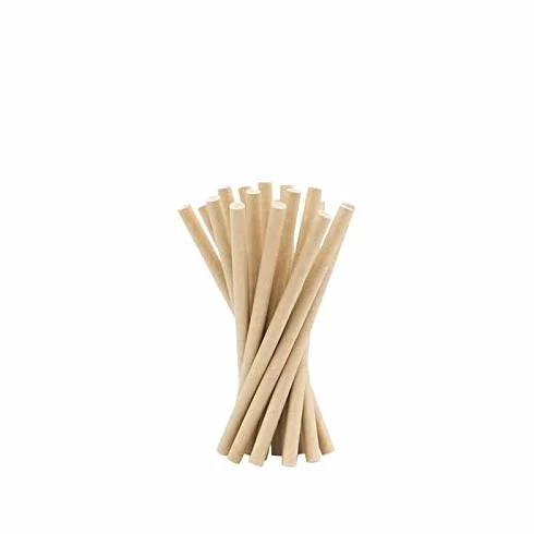 Virsus 500 Cannucce di carta 15/6 Biodegradabili compostabili colore Avana, Cannuccia Senza Tinte per Cocktails, Bibite Fredde e Calde Eco Friendly