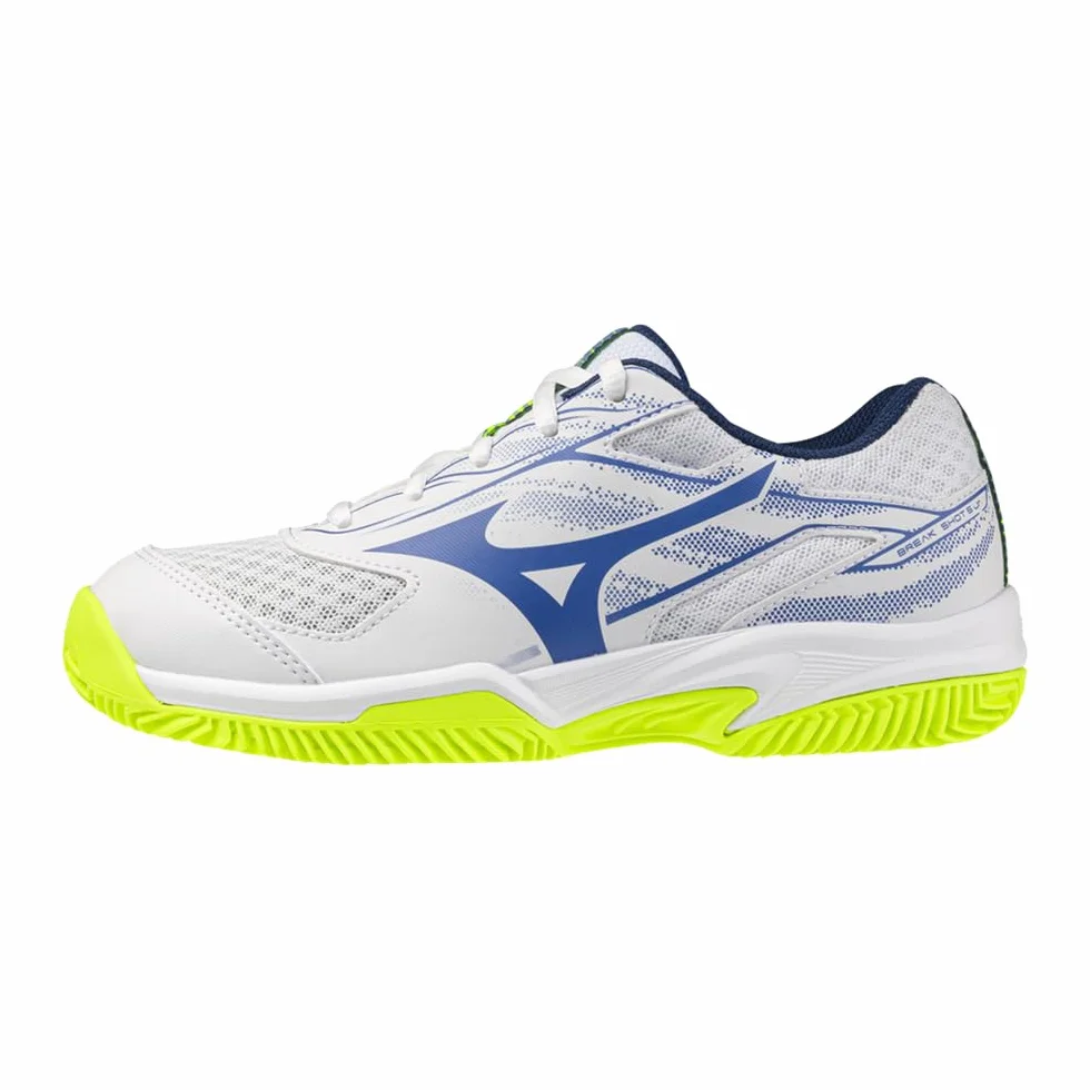 Mizuno Break Shot 5 CC J Scarpe da Tennis Bianco 61GC2555-20