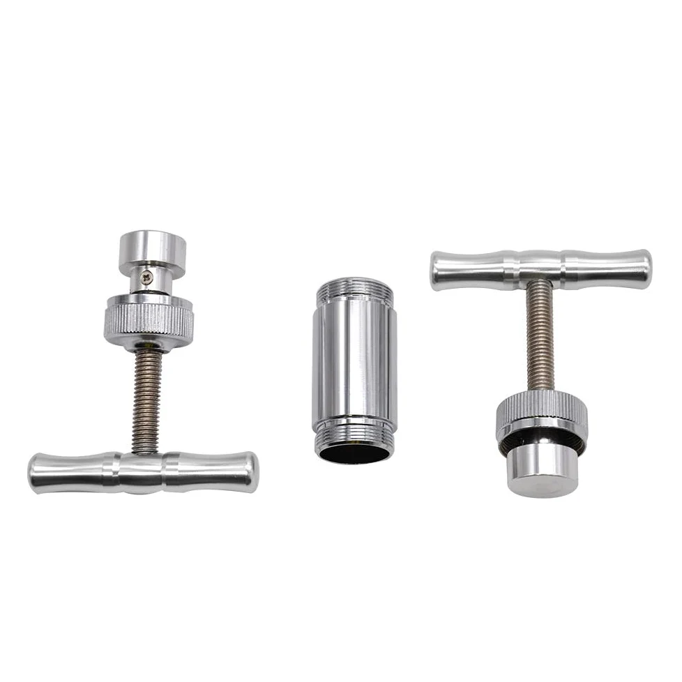 XuBa Pollen Press Tool Heavy Duty Zinco Ultimate Pressure Metal Polline Press T-Compressor Portatile Manico singolo