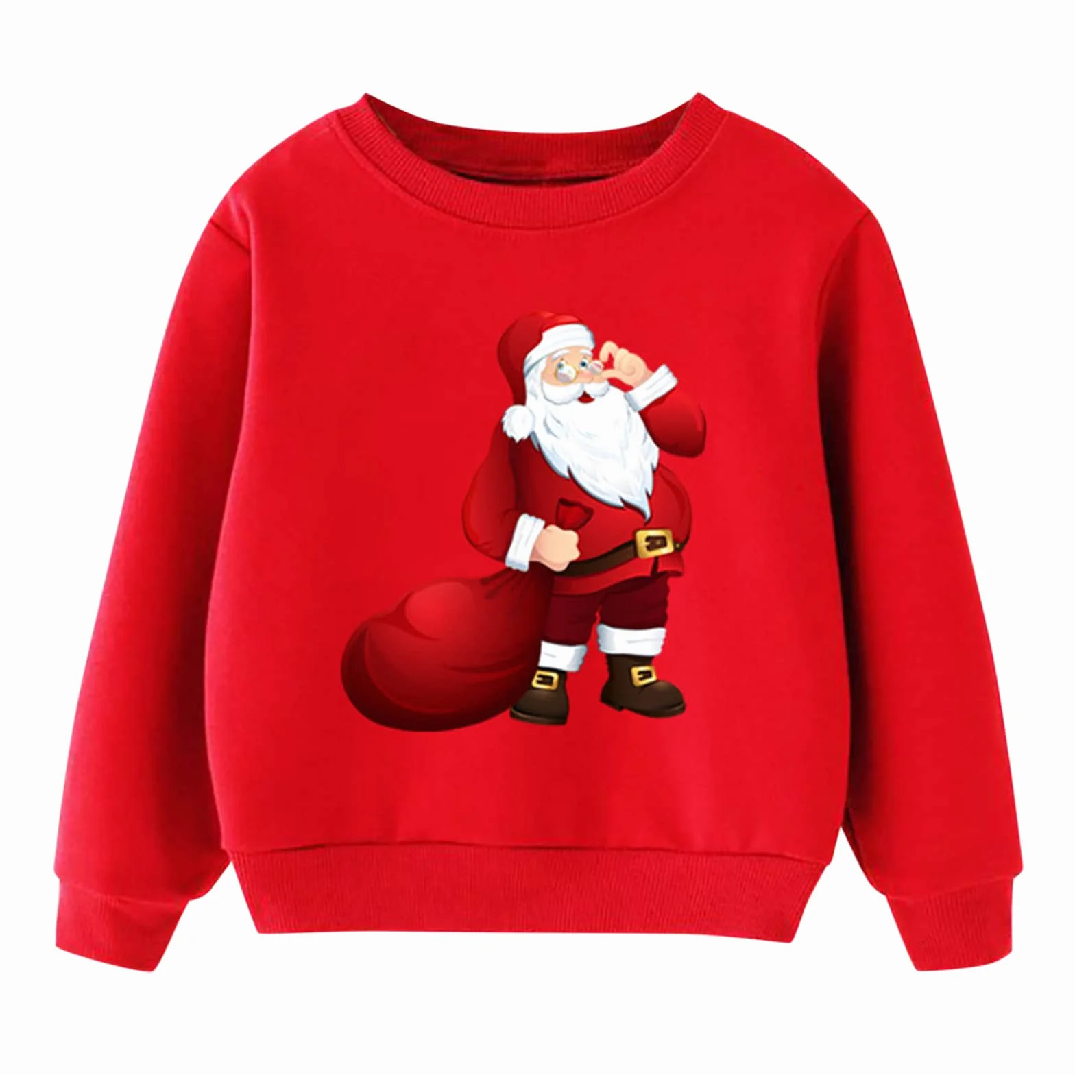 pvucpot Felpe per Bambini e Bambine, Caldo Maglione di Natale Natale Natale Xmas Babbo Natale