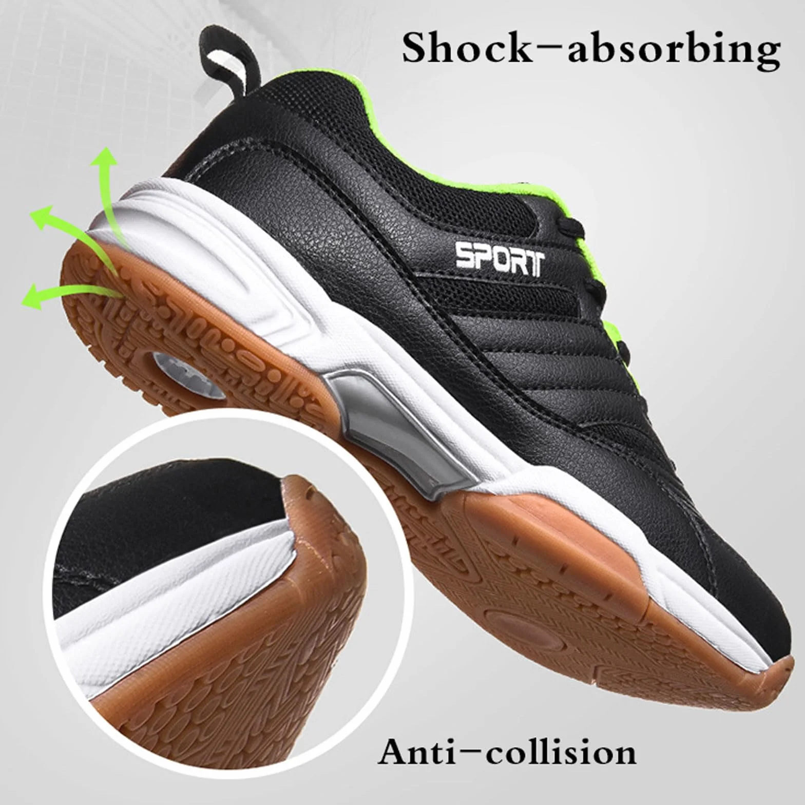 Scarpe Indoor Badminton Tennis Squash Unisex Leggere Antiscivolo