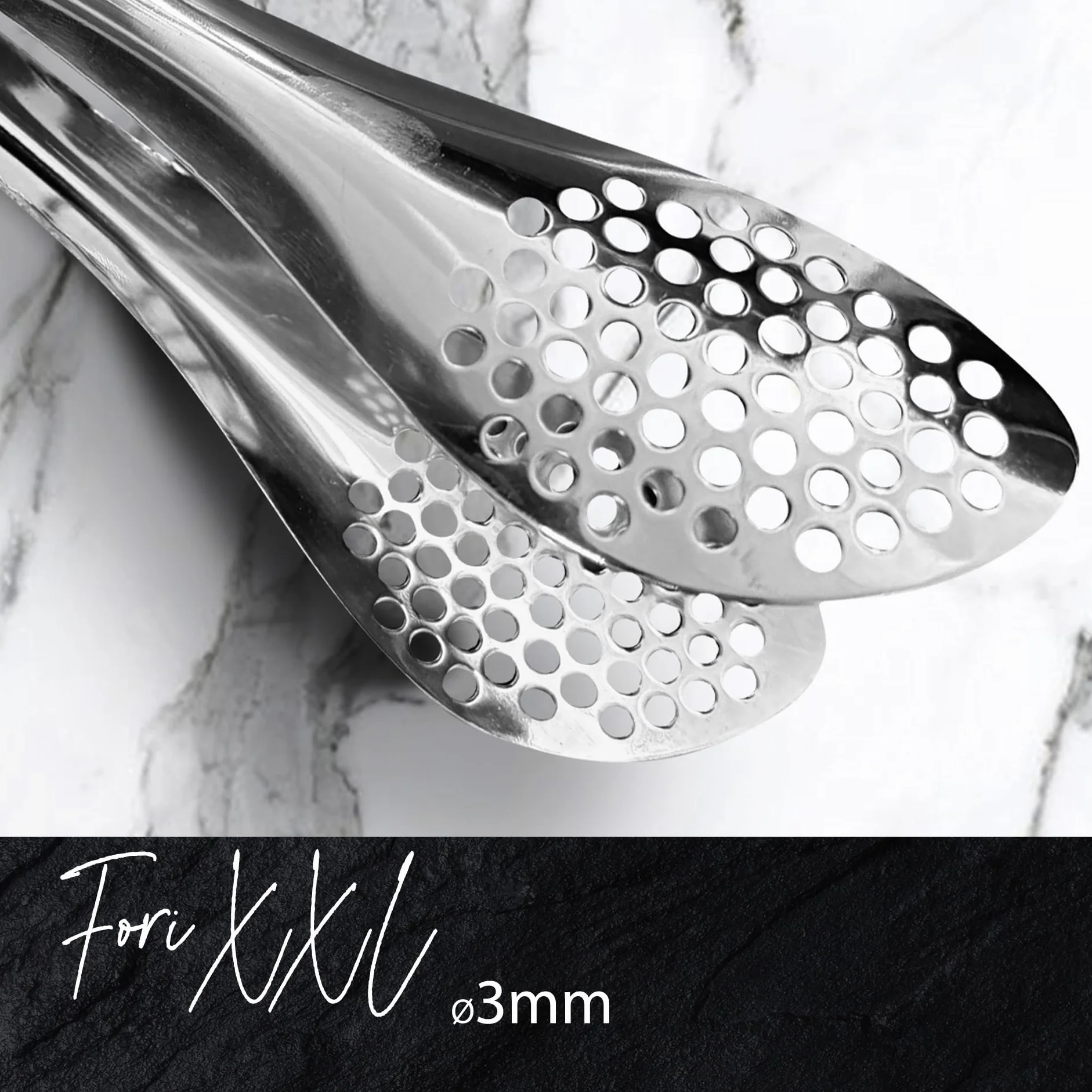 Fackelmann Pinza da Cucina in Acciaio Inox 22,5 cm per Insalata e Fritti