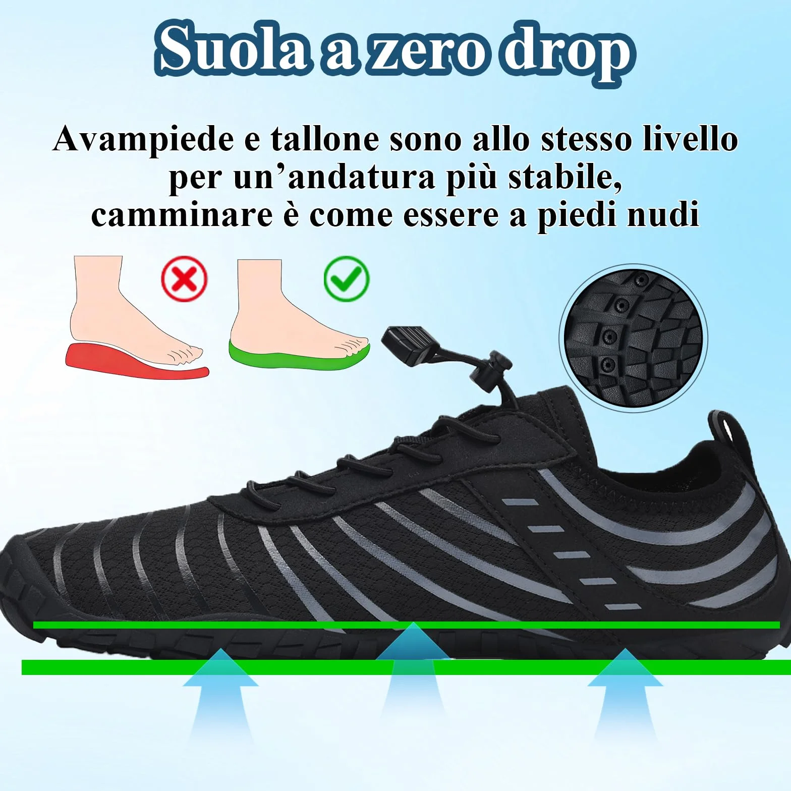 Atmativo Scarpe da Acqua Barefoot Uomo Donna 36-46 EU Asciugatrice Rapida Leggero