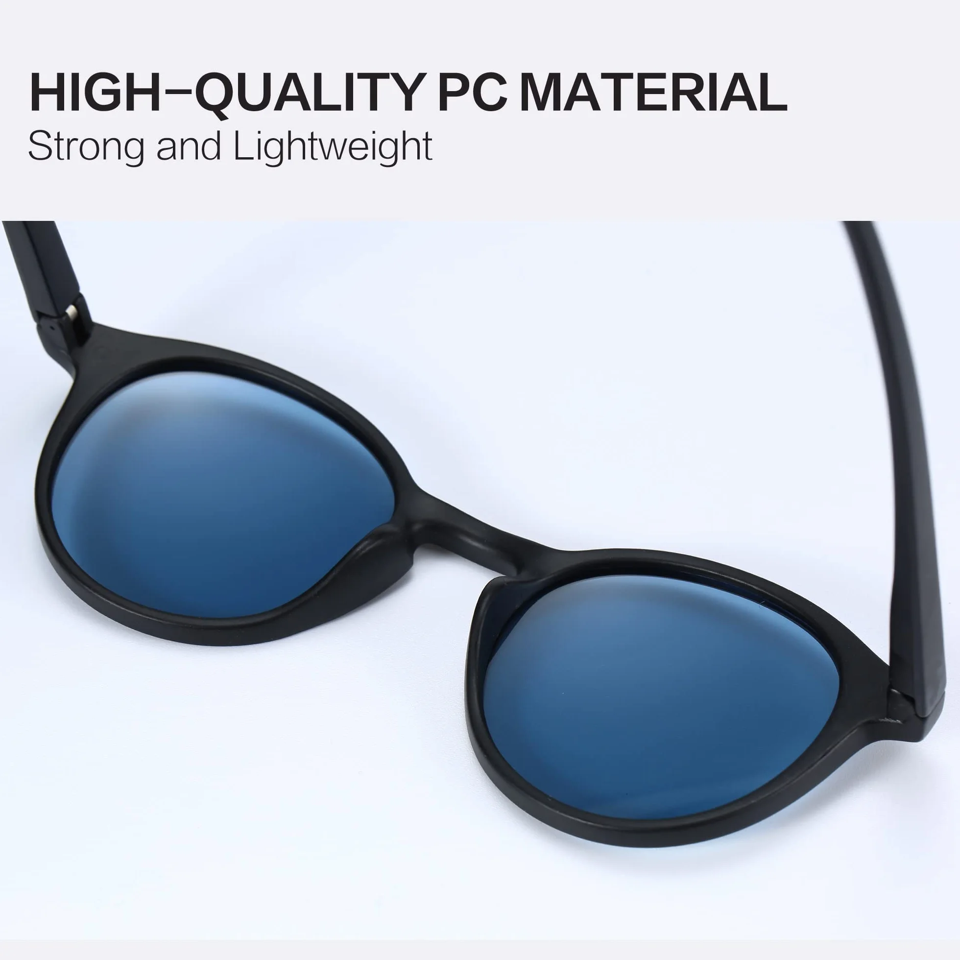 ZENOTTIC Occhiali da Sole Polarizzati Retrò Classici Rotondi Vintage Occhiali da Sole UV400 Montatura da Uomo e Donna