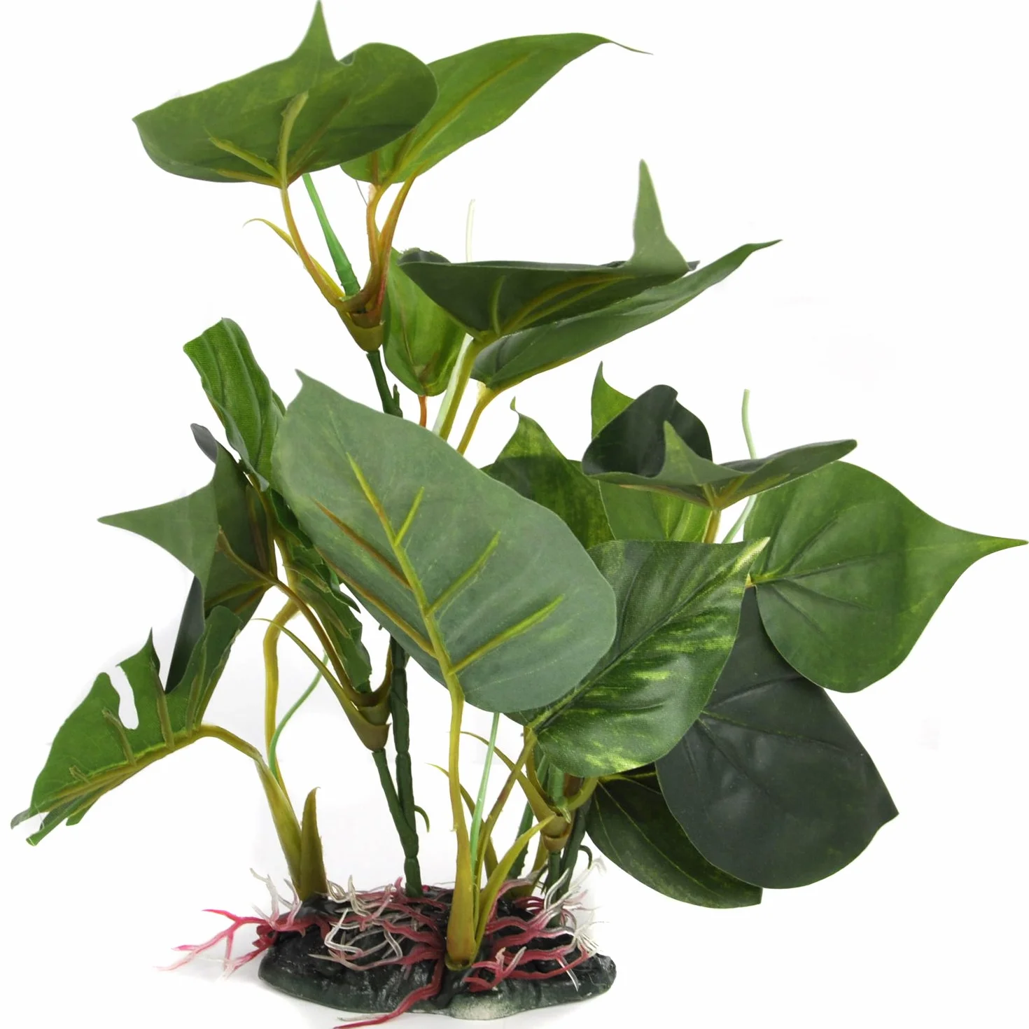 Digiflex Pianta Artificiale da Acquario 20 cm Foglie Verdi Ornamentali