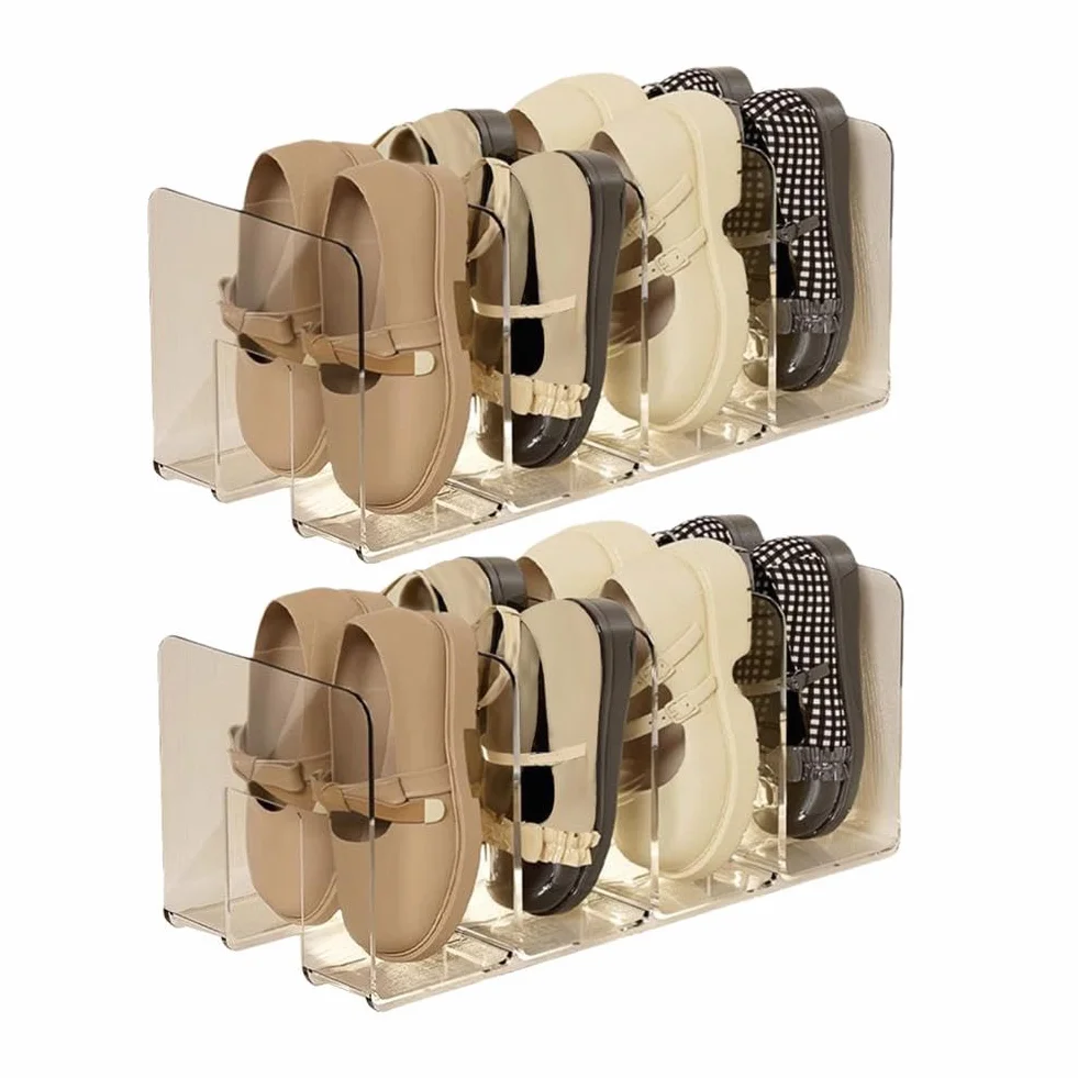 Scarpiera trasparente acrilica 4 sezioni organizer scarpe bambini