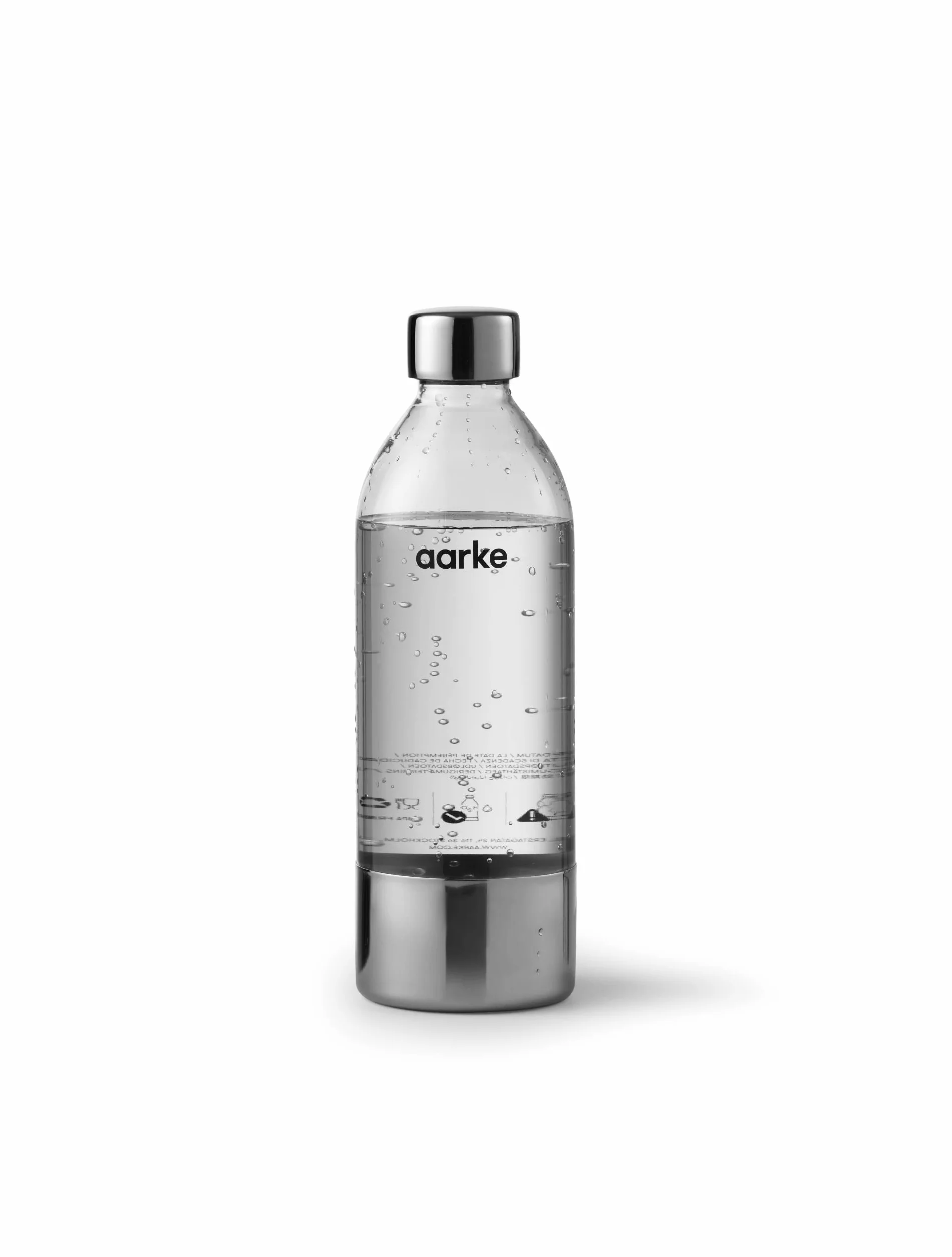 Aarke Carbonator 3, Gasatore d'Acqua, 2 x 800ml, Finitura Acciaio