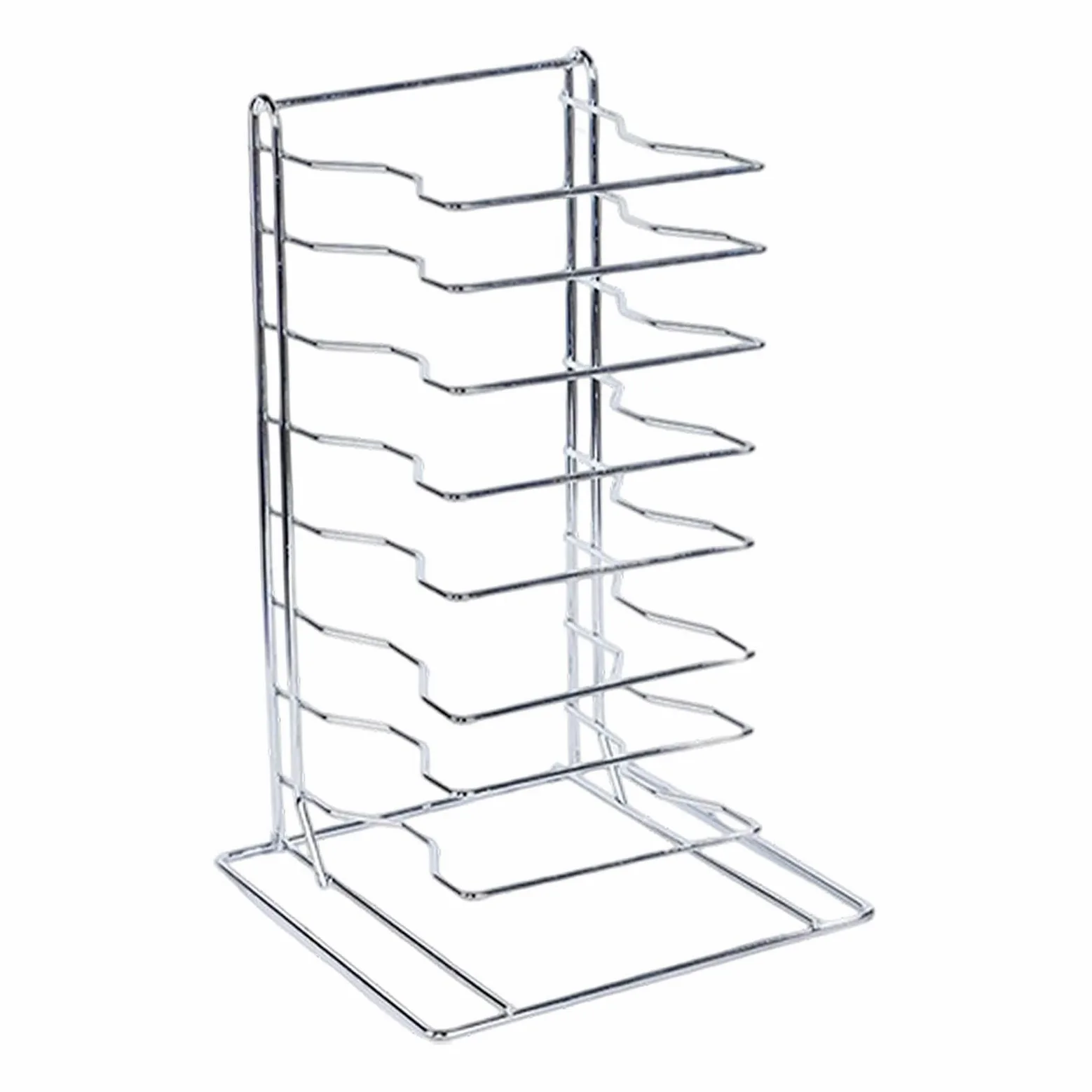 Sharplace Supporto per Teglie Rastrelliera Salvaspazio Griglia di Raffreddamento Espositore a Livelli in Ferro Resistente Adatto per Ristoranti, 8 Livelli