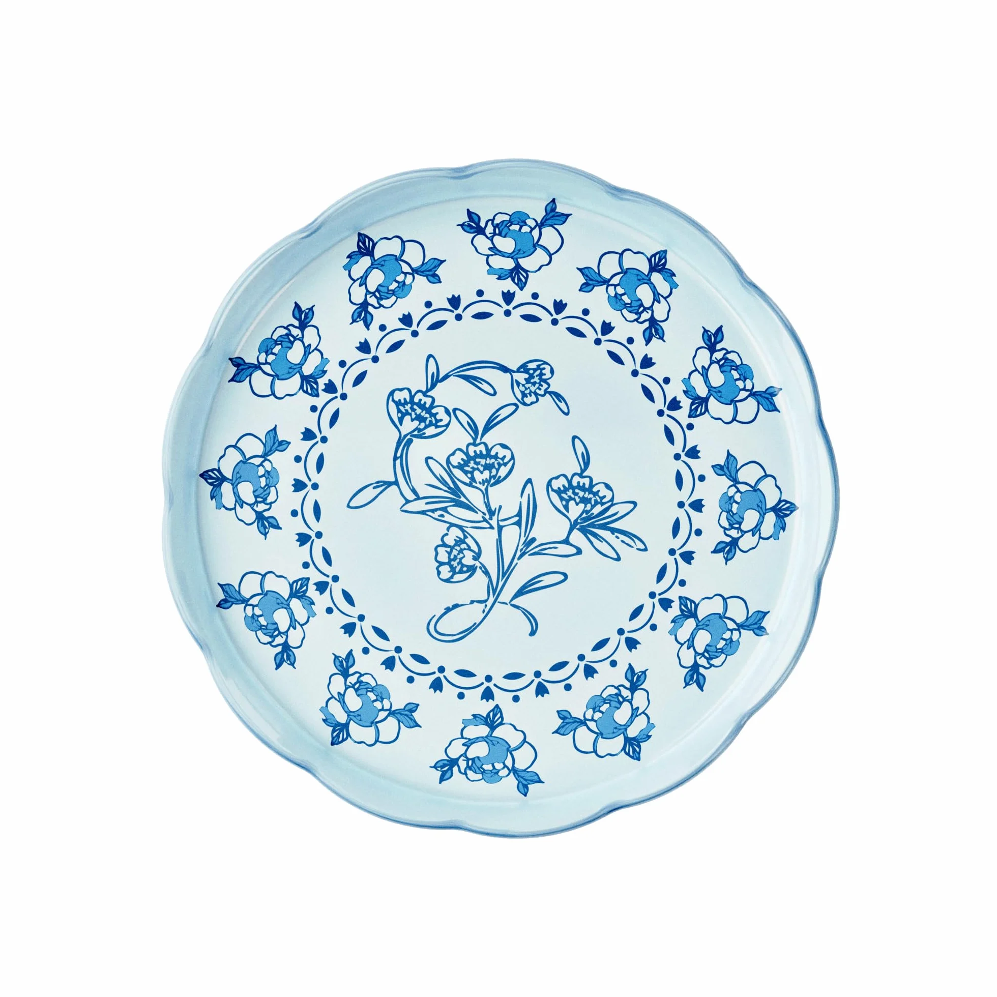Guzzini Alzata con campana in melamina Josephine Celeste Polvere