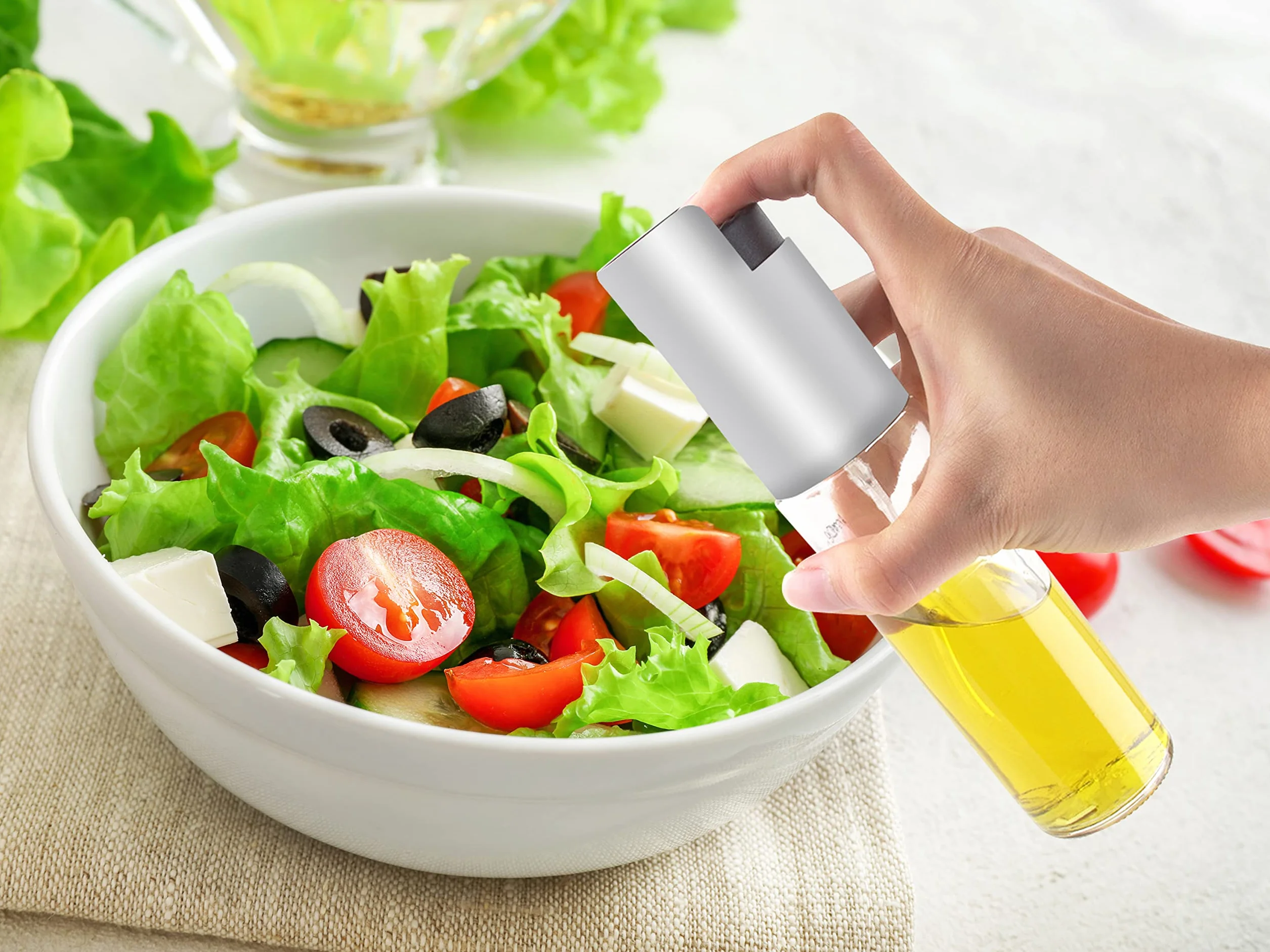 BEPER C102SPE001 Spruzzino per Olio con Contenitore in Vetro Graduato per Friggitrice Aria