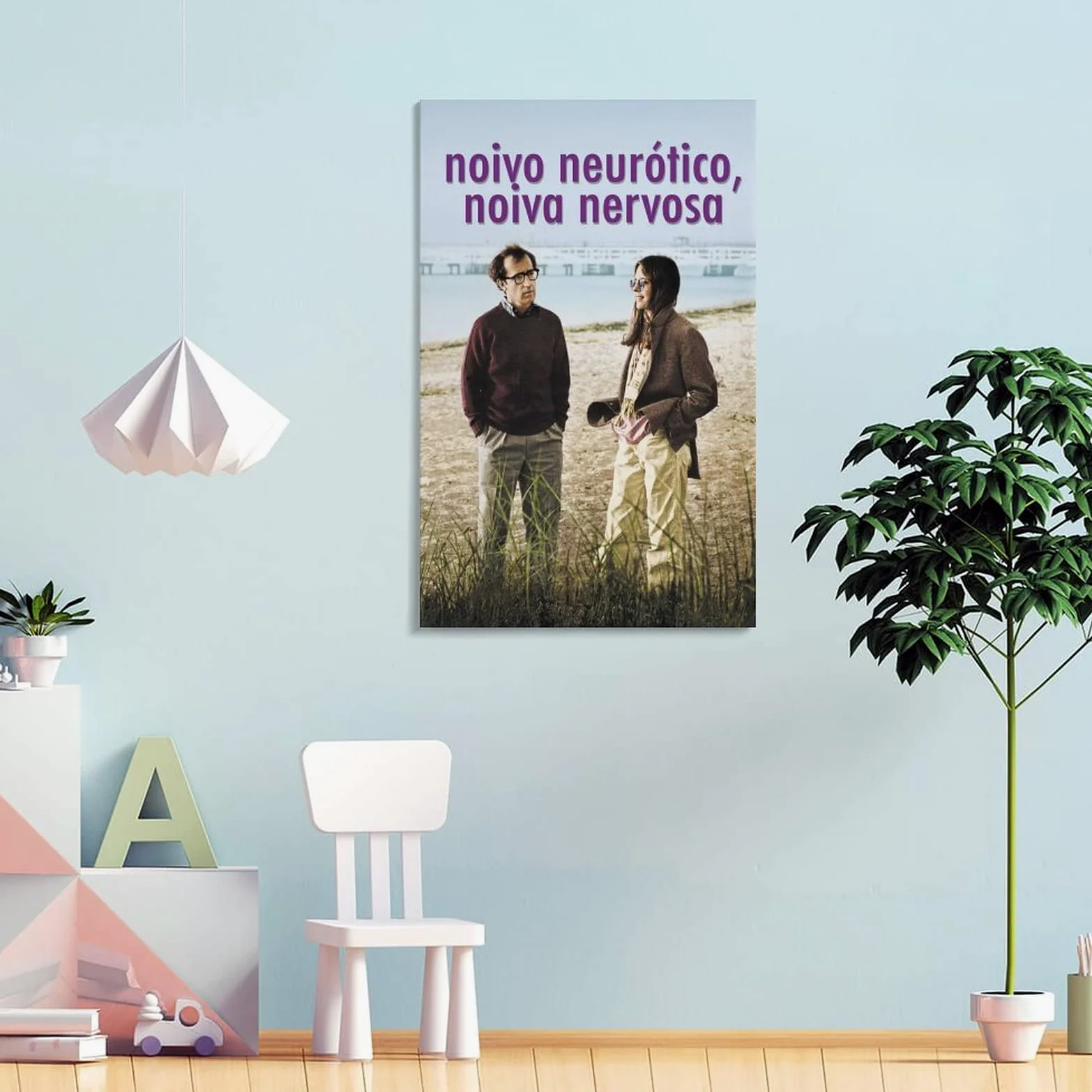 Annie Hall - Poster con stampa artistica da parete, con film commedia e moderno, per camera da letto, 50 x 75 cm