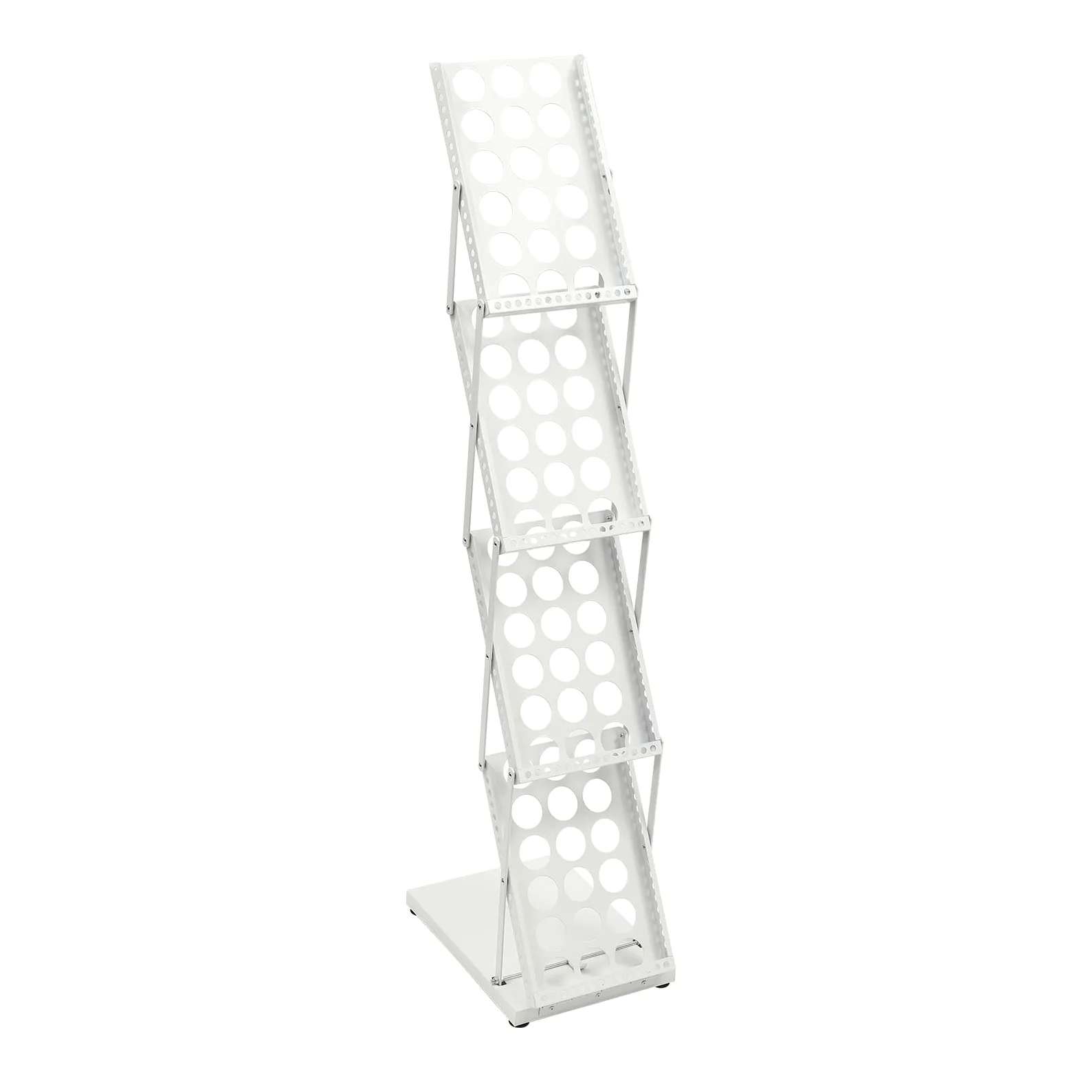 Portariviste pieghevole, a 4 strati, formato A4, per uffici, mostre, display informativi in aree turistiche, 36 x 27 x 132 cm