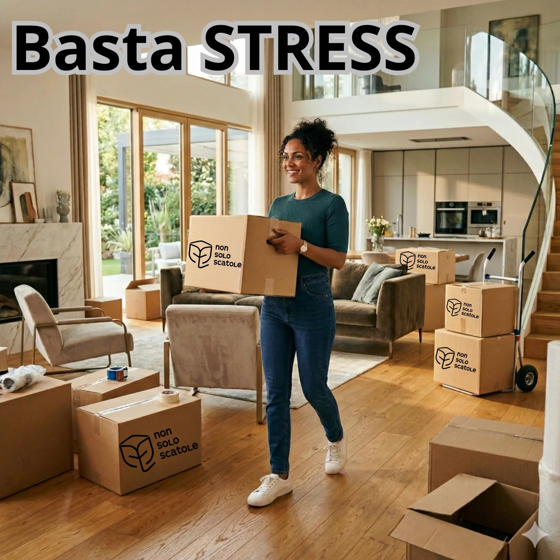 10 Scatole Trasloco Doppia Onda + Nastro Adesivo Imballaggio Cartoni Made in Italy