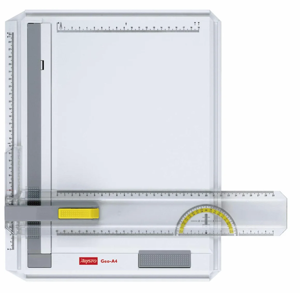 Aristo AR70442 Tavola da disegno A4 GEO plastica resistente agli urti triangolo a scatto rapido AR7090 Bianco
